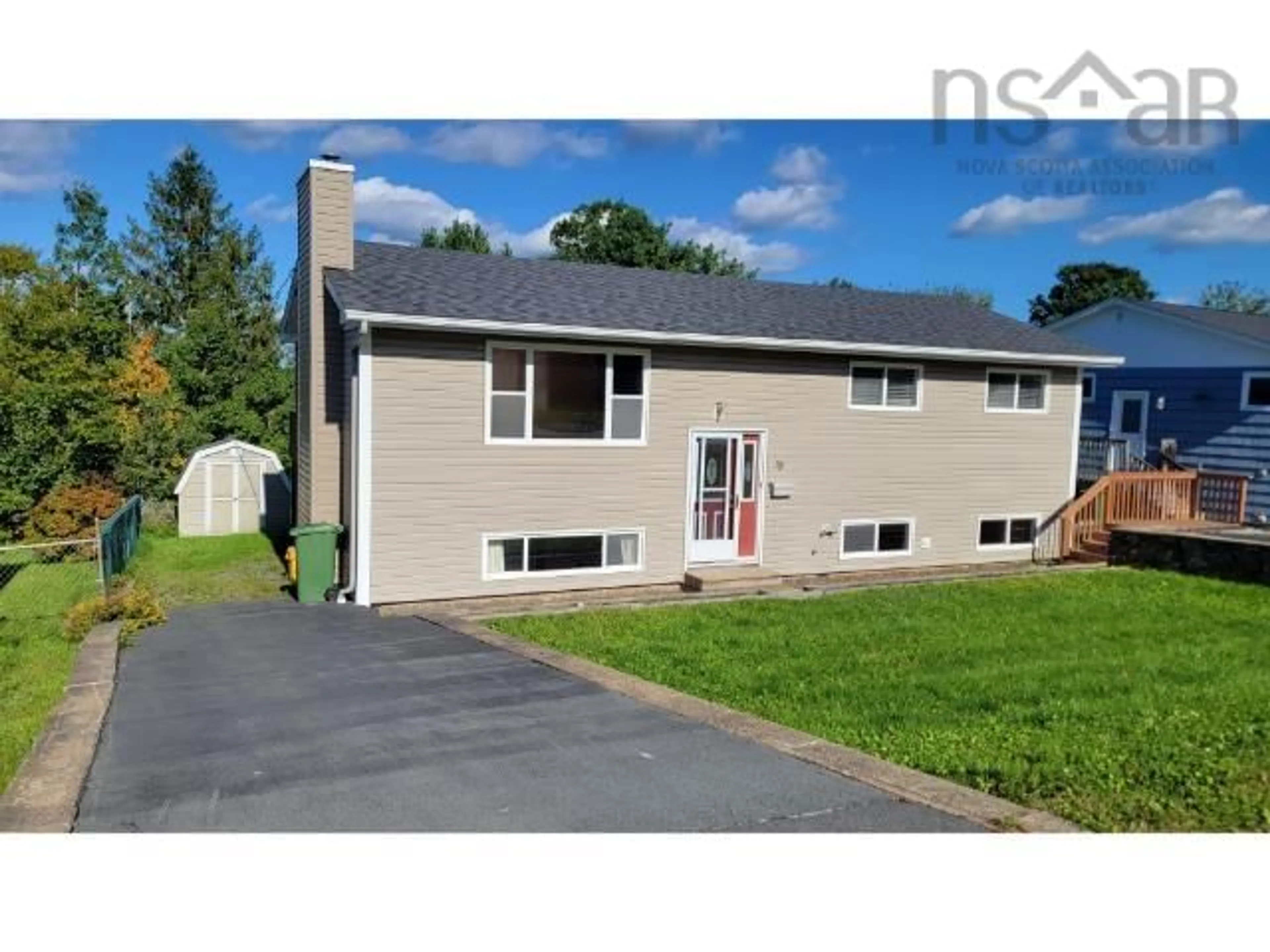 Home with vinyl exterior material, street for 33 Coles Road, Sackville Nova Scotia B4C 1T9