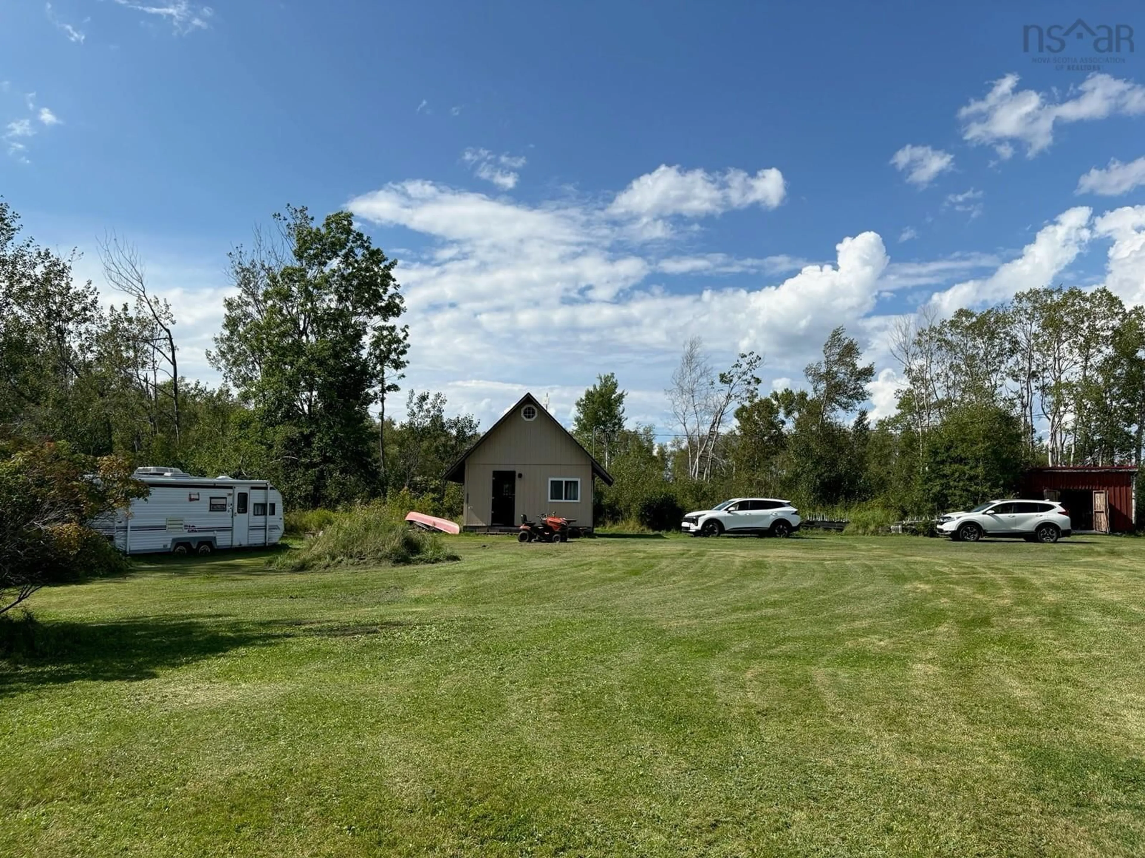 A pic from outside/outdoor area/front of a property/back of a property/a pic from drone, unknown for 87 Purdy Loop, Malagash Centre Nova Scotia B0K 1E0