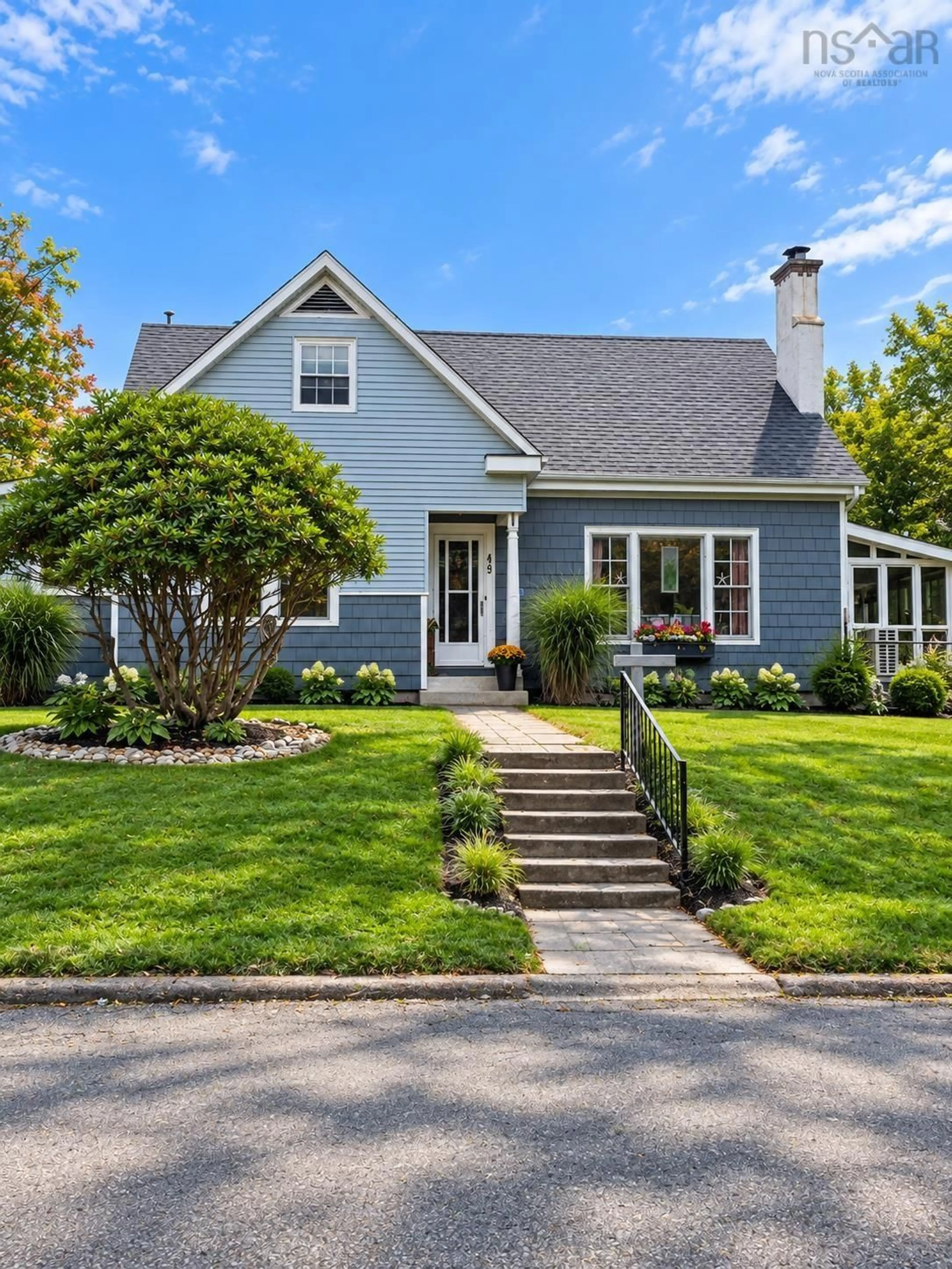 Home with vinyl exterior material, street for 49 Bulkley St, Shelburne Nova Scotia B0T 1W0