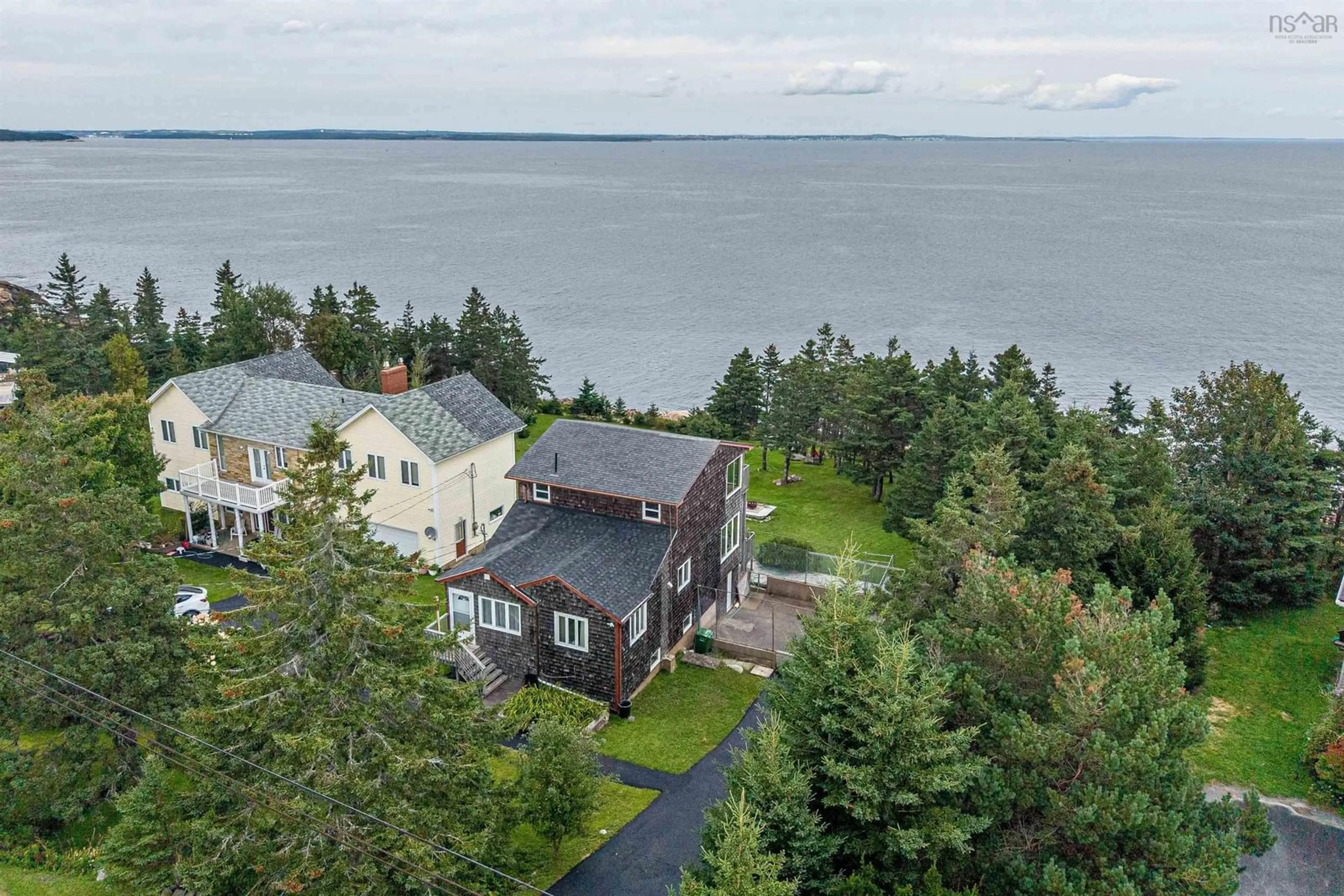 A pic from outside/outdoor area/front of a property/back of a property/a pic from drone, water/lake/river/ocean view for 552 Ketch Harbour Rd, Ketch Harbour Nova Scotia B3V 1J8