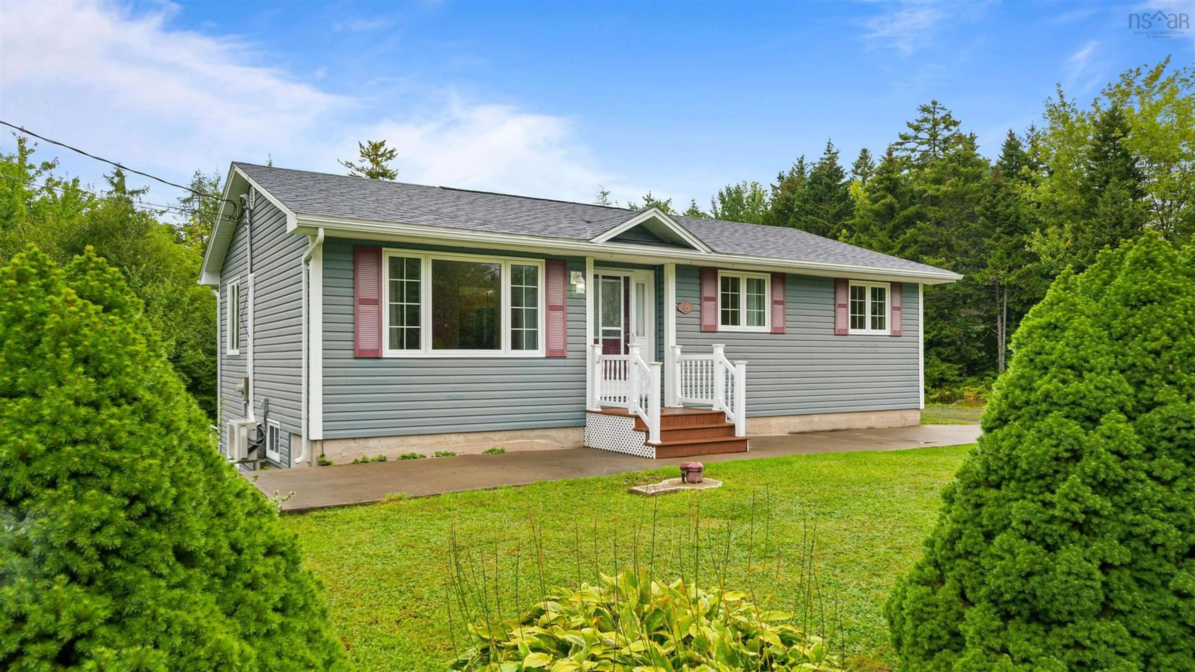 Home with vinyl exterior material, street for 6 Heidelberg Lane, Porters Lake Nova Scotia B3E 1J1