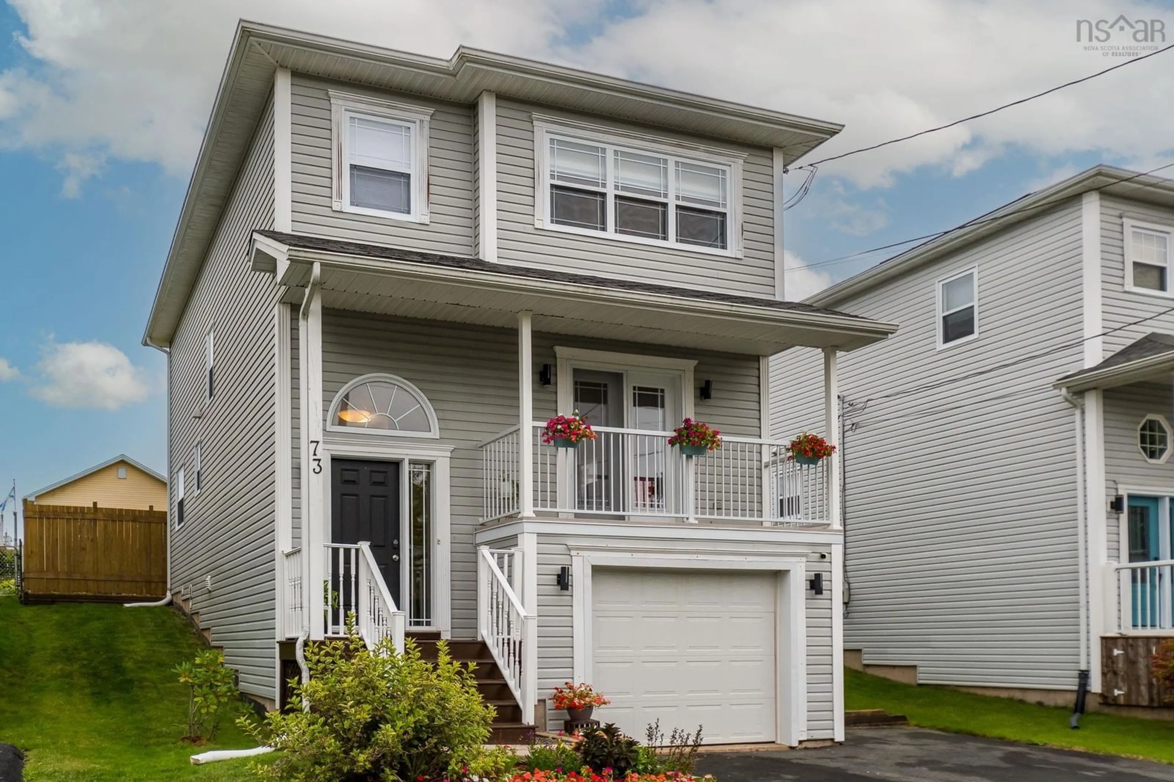 Home with vinyl exterior material, street for 73 Westfield Cres, Cole Harbour Nova Scotia B2V 2W1