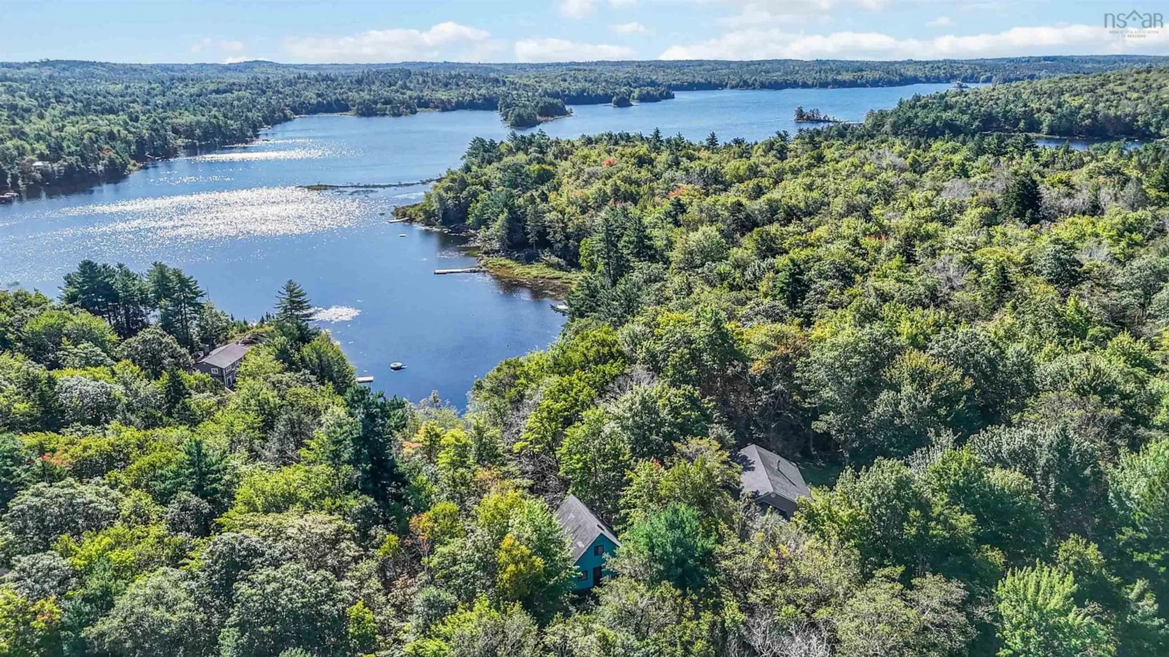 A pic from outside/outdoor area/front of a property/back of a property/a pic from drone, water/lake/river/ocean view for 840 Narrows Rd, Labelle Nova Scotia B4V 8V1