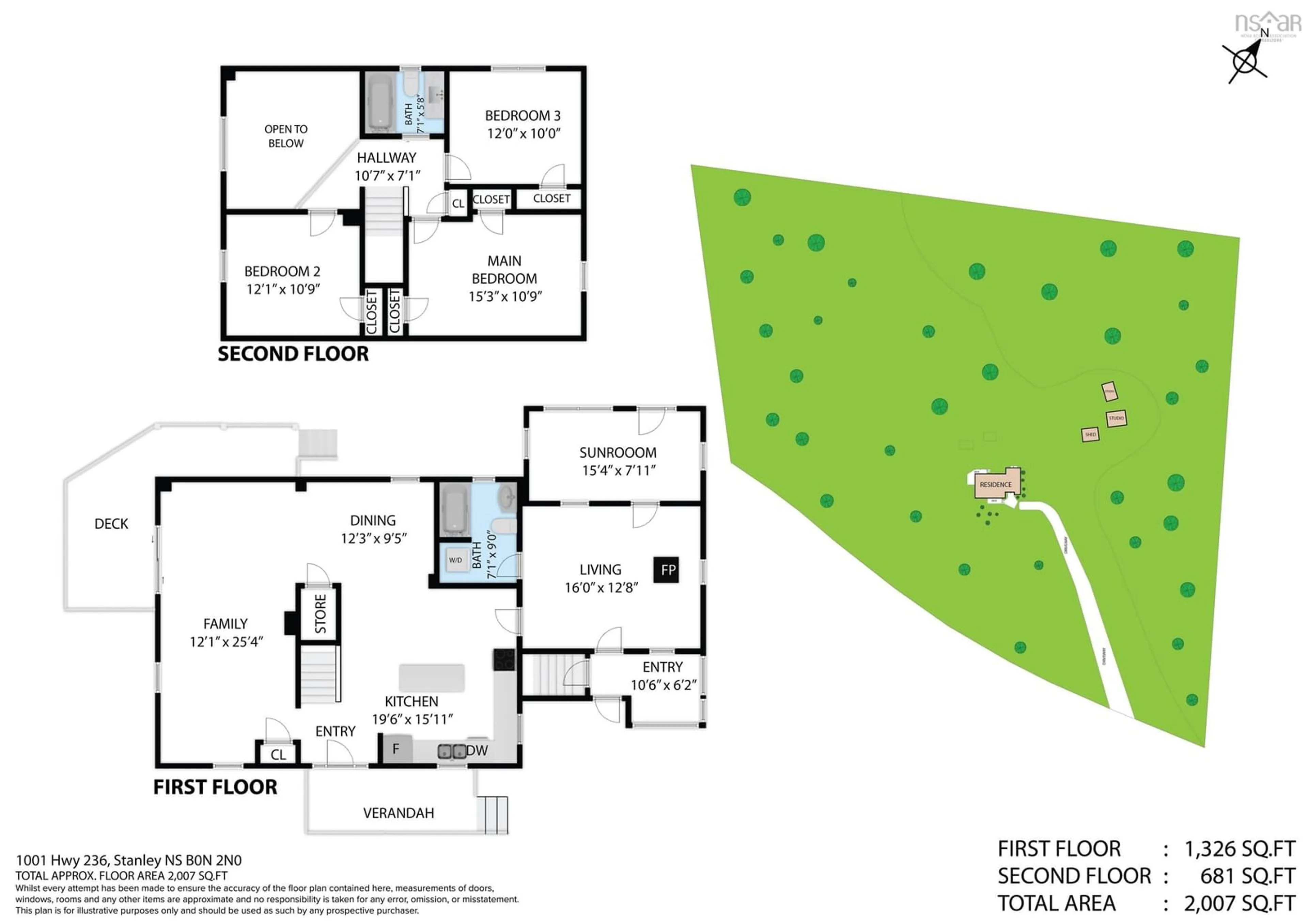 Floor plan for 1001 Highway 236, Stanley Nova Scotia B0N 2G0