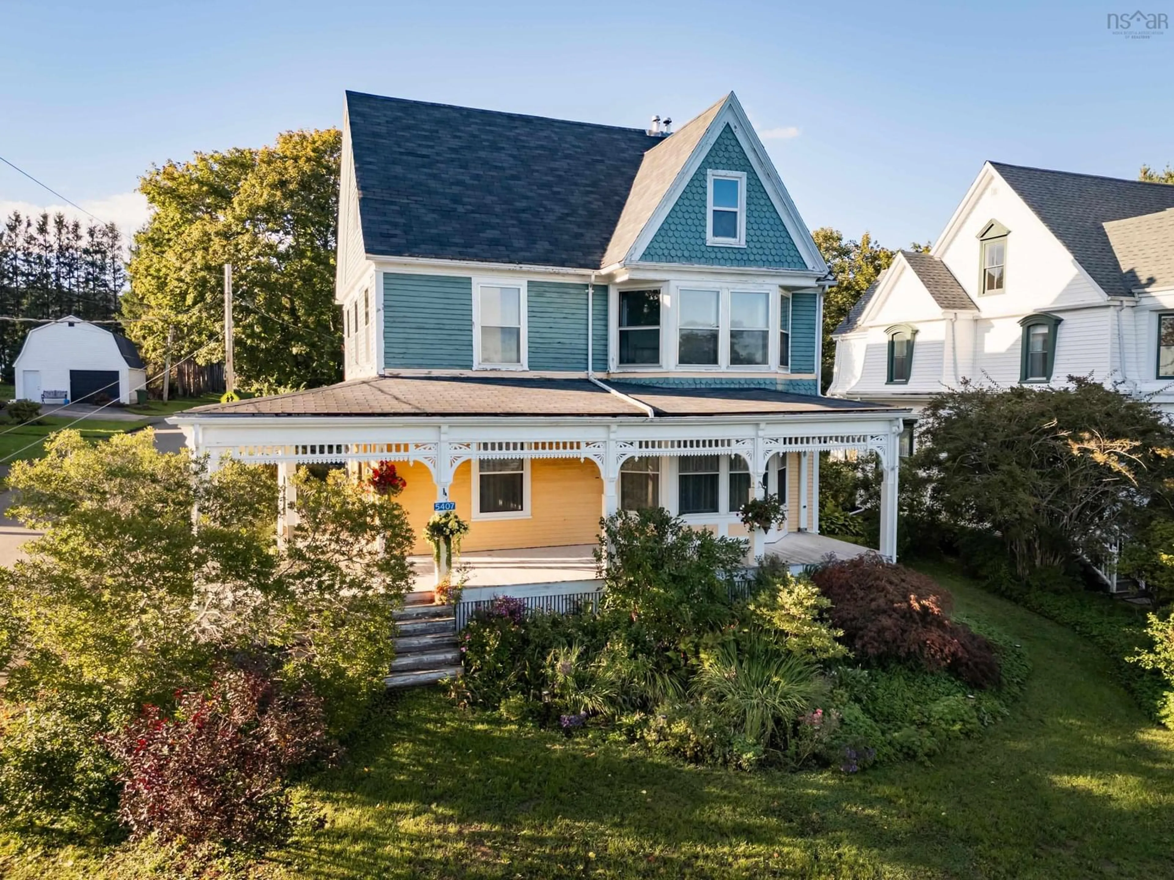 Home with vinyl exterior material, street for 5407 Granville Rd, Granville Ferry Nova Scotia B0S 1A0