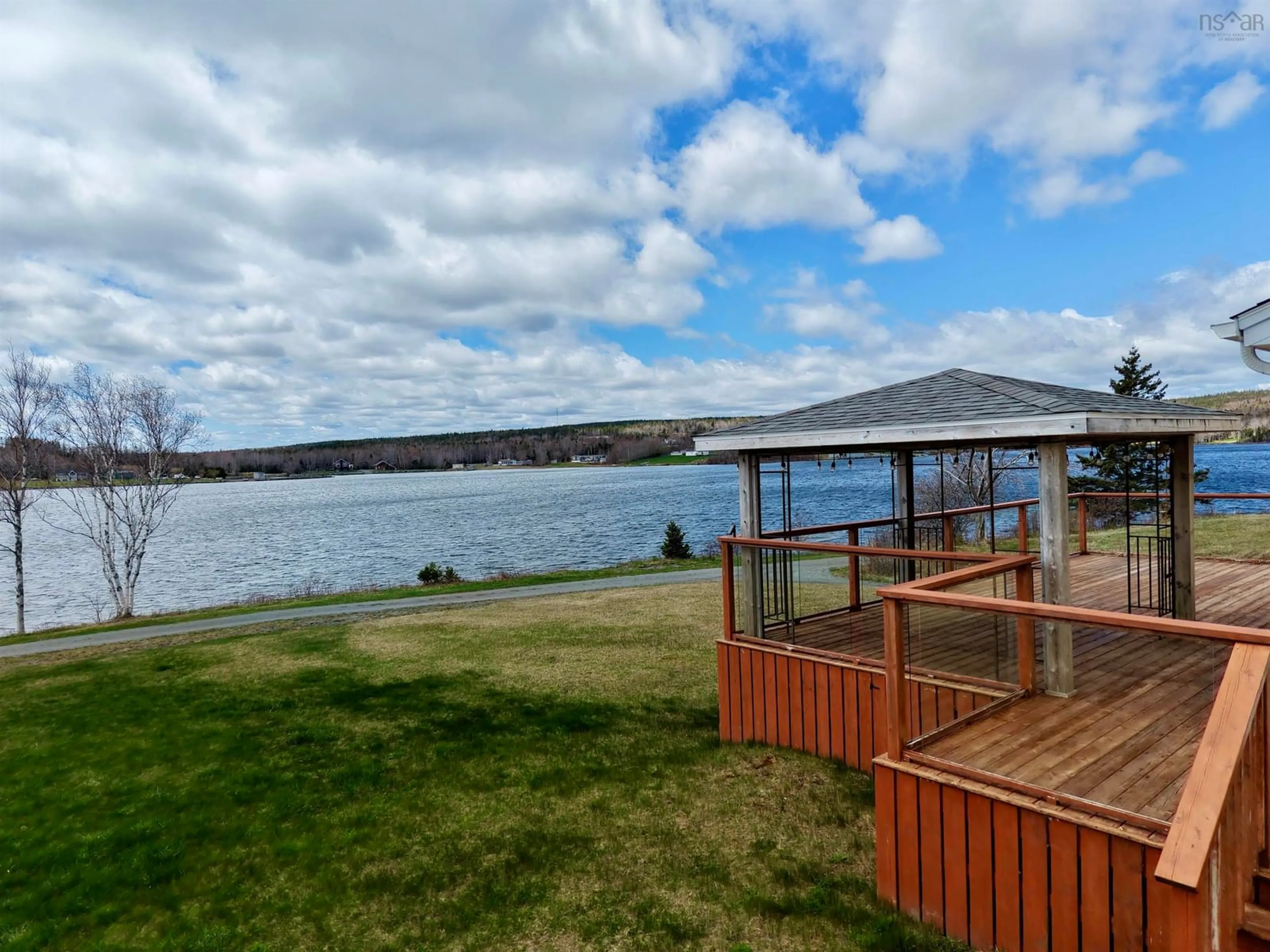 Patio, water/lake/river/ocean view for 153 Burkes Rd., French Cove Nova Scotia B0E 3B0