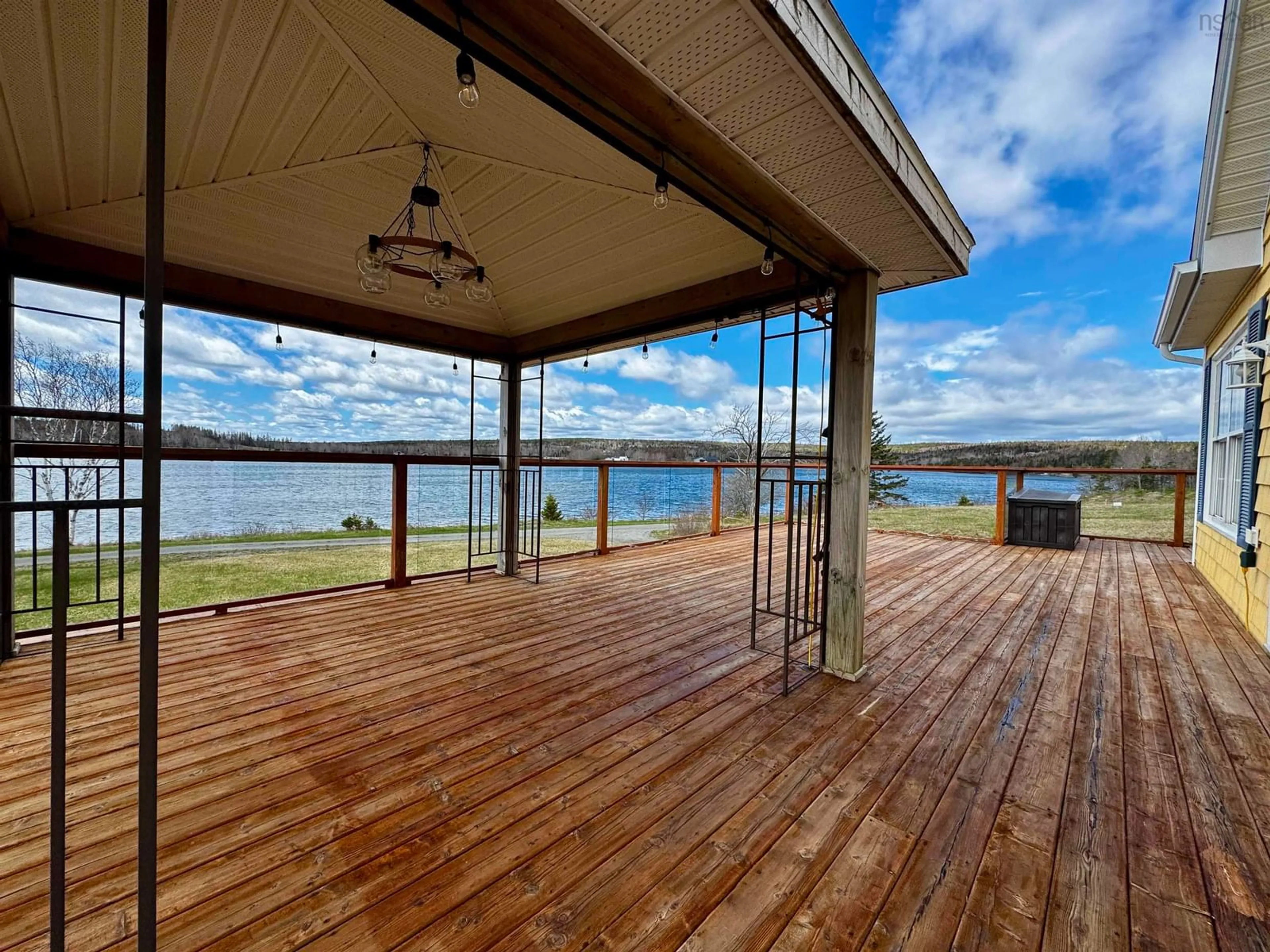 Patio, water/lake/river/ocean view for 153 Burkes Rd., French Cove Nova Scotia B0E 3B0