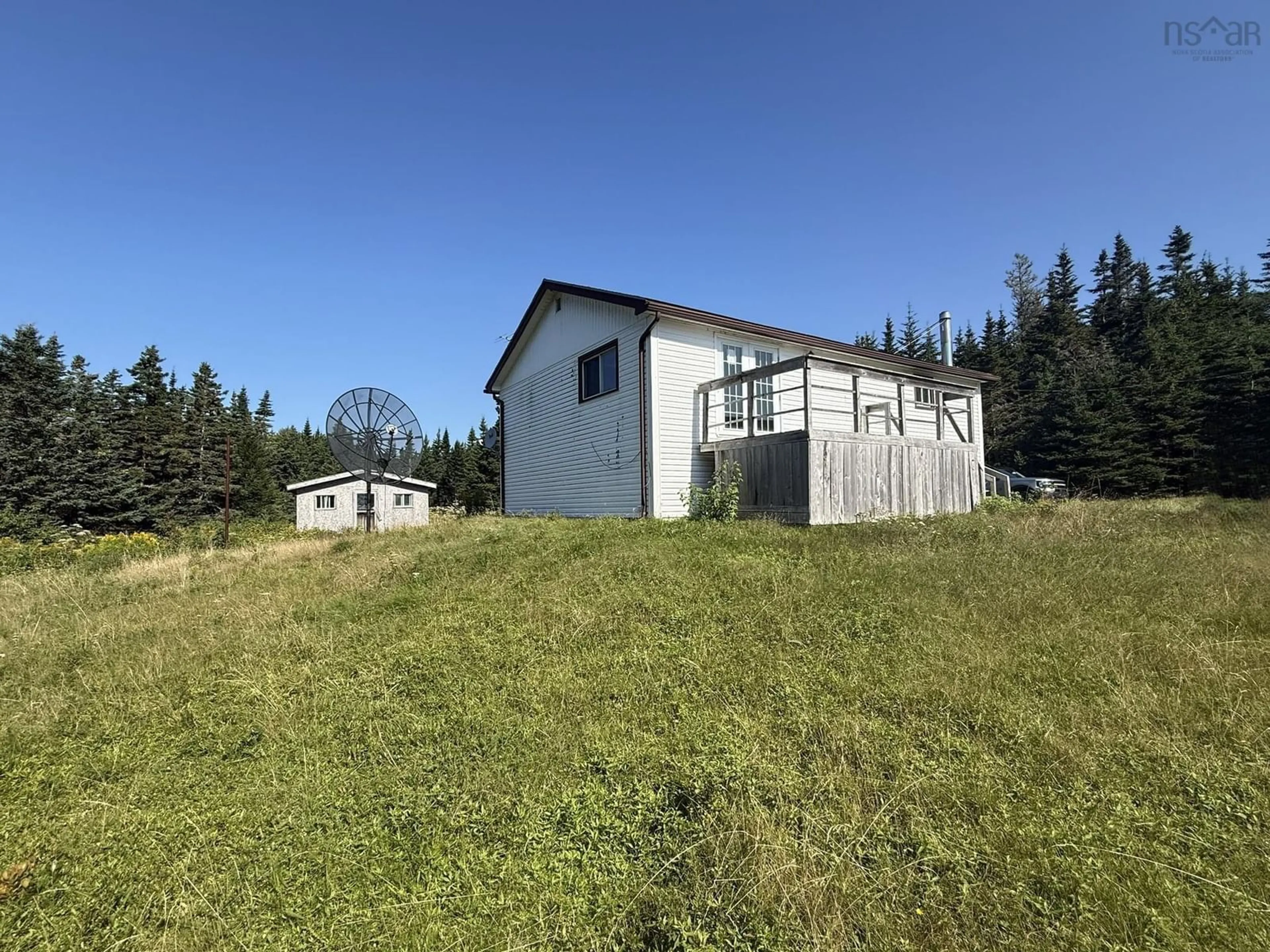 A pic from outside/outdoor area/front of a property/back of a property/a pic from drone, building for 557 St Peters Fourchu Rd, Lower L'Ardoise Nova Scotia B0E 1W0
