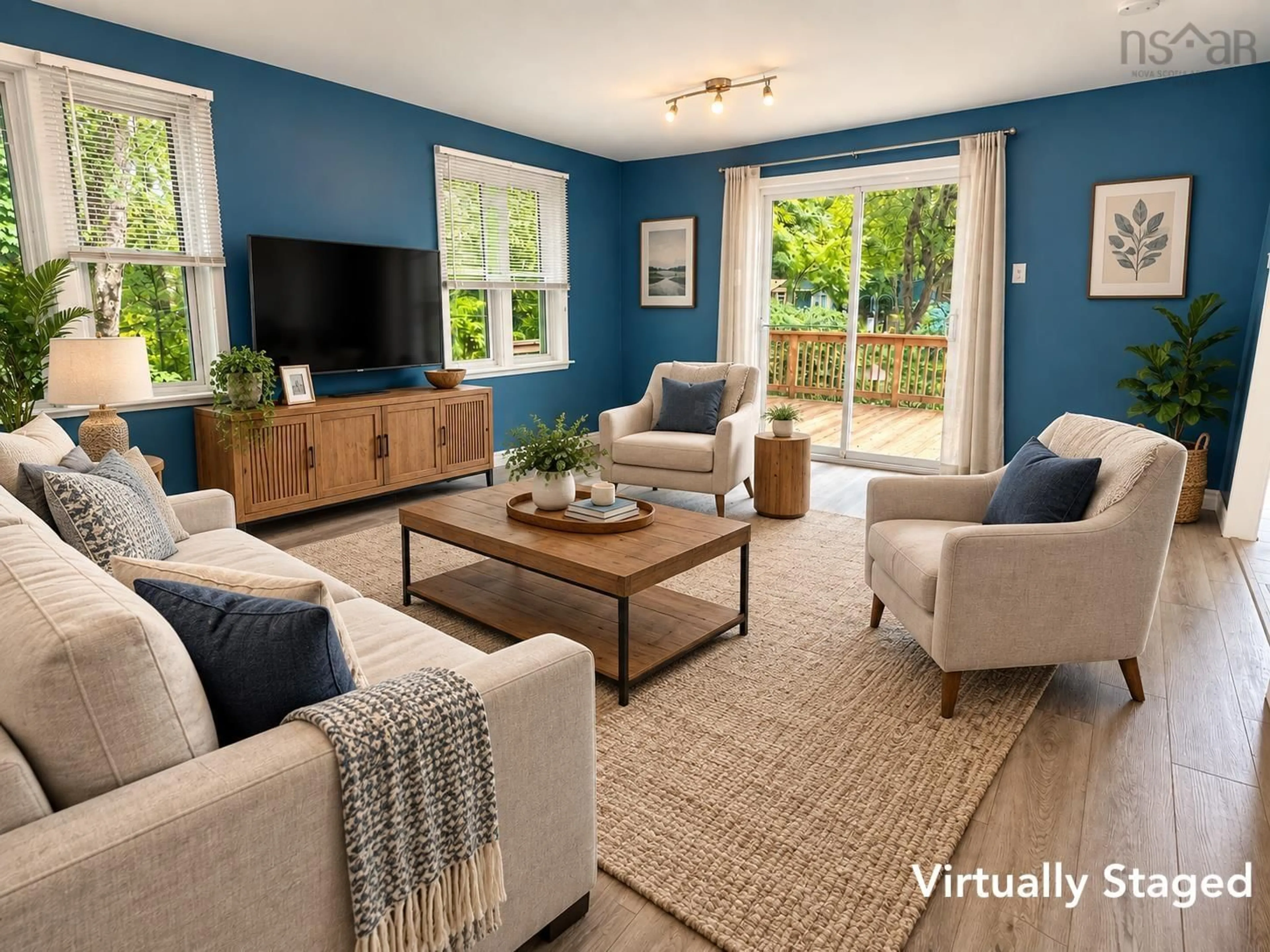 Living room with furniture, unknown for 27 Smith Ave, Bridgewater Nova Scotia B4V 1Y2