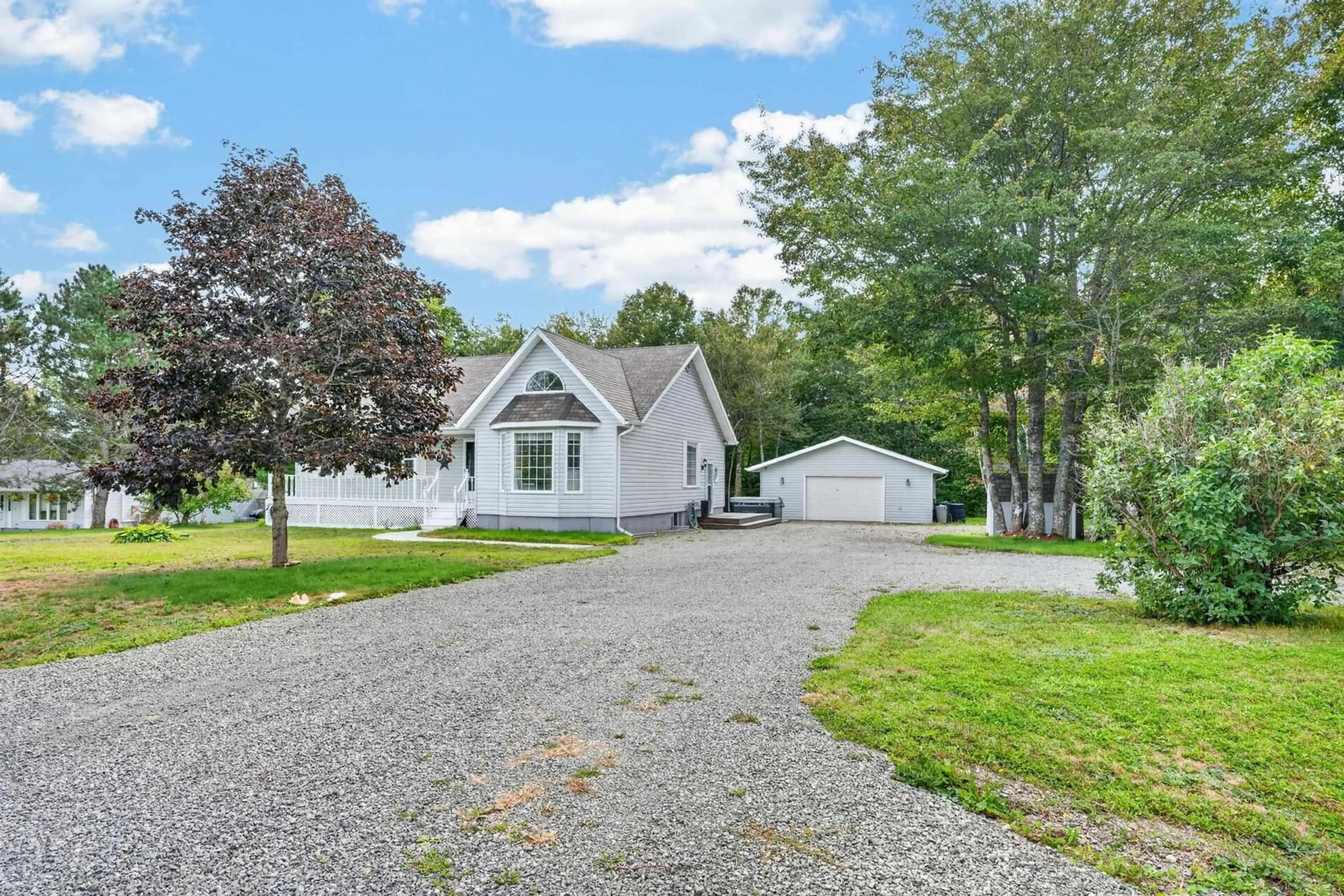 A pic from outside/outdoor area/front of a property/back of a property/a pic from drone, street for 21 Westdale Drive, Howie Centre Nova Scotia B1L 1G1