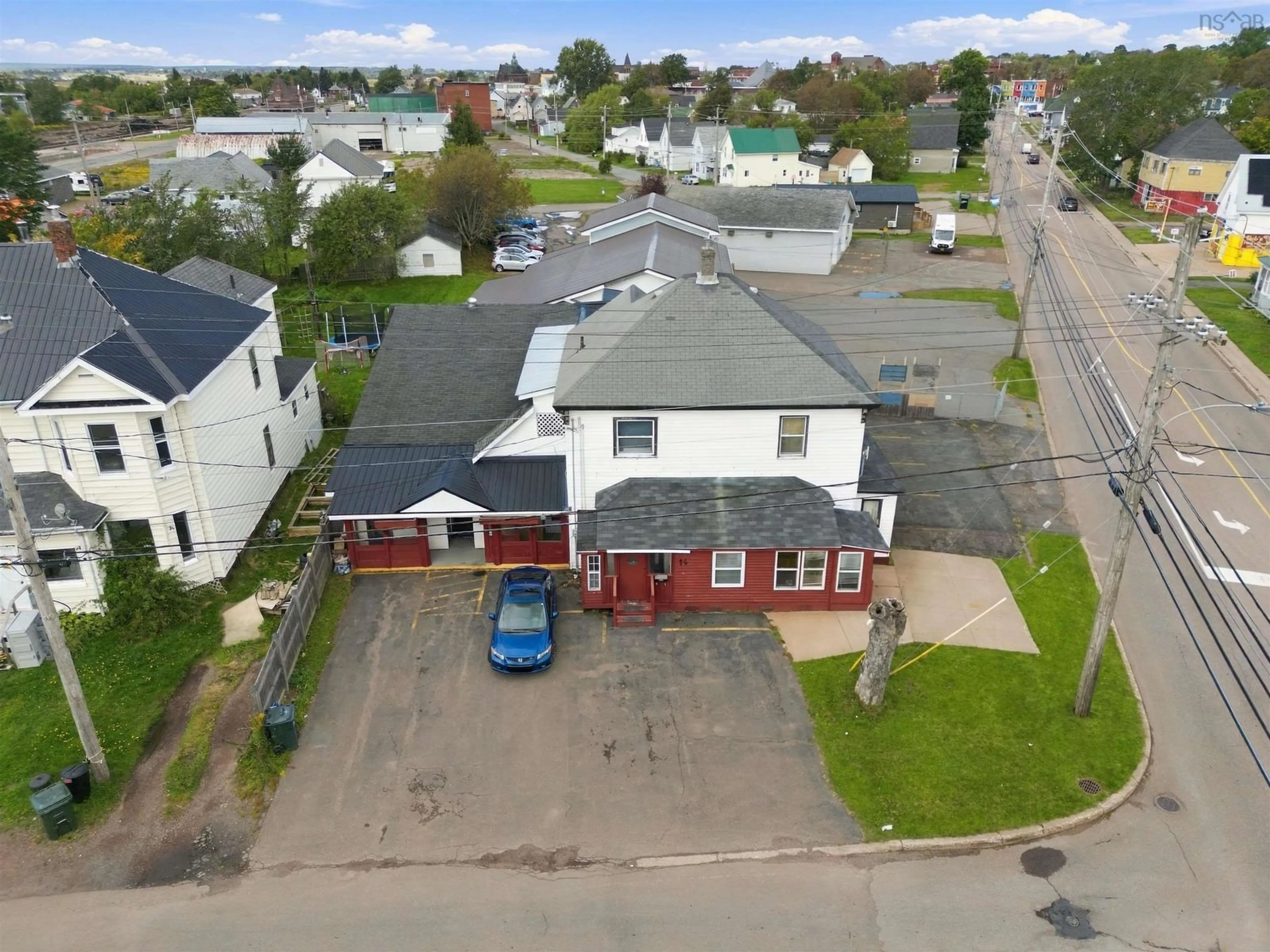 A pic from outside/outdoor area/front of a property/back of a property/a pic from drone, street for 14 Spring St, Amherst Nova Scotia B4H 1R5