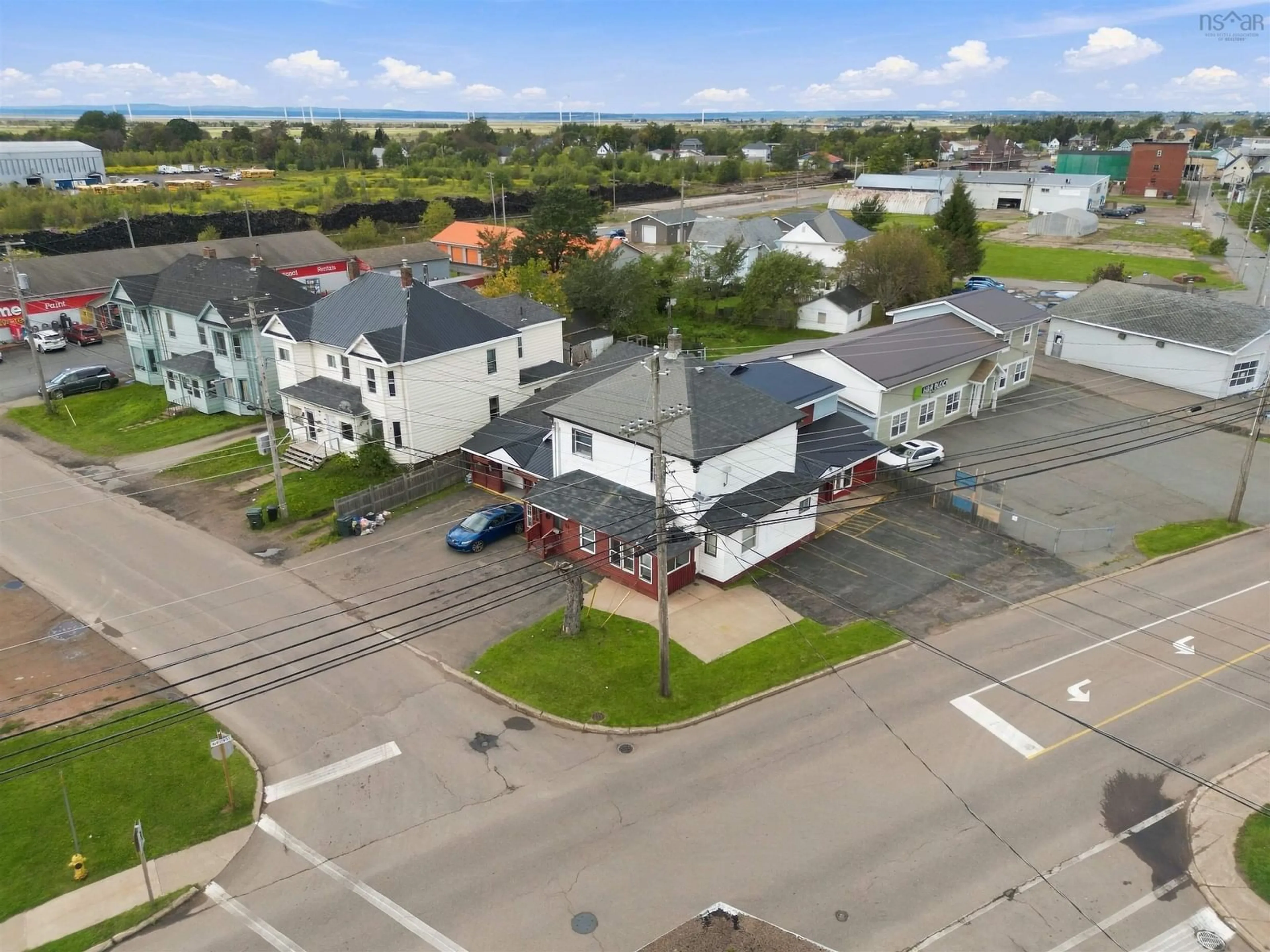 A pic from outside/outdoor area/front of a property/back of a property/a pic from drone, street for 14 Spring St, Amherst Nova Scotia B4H 1R5