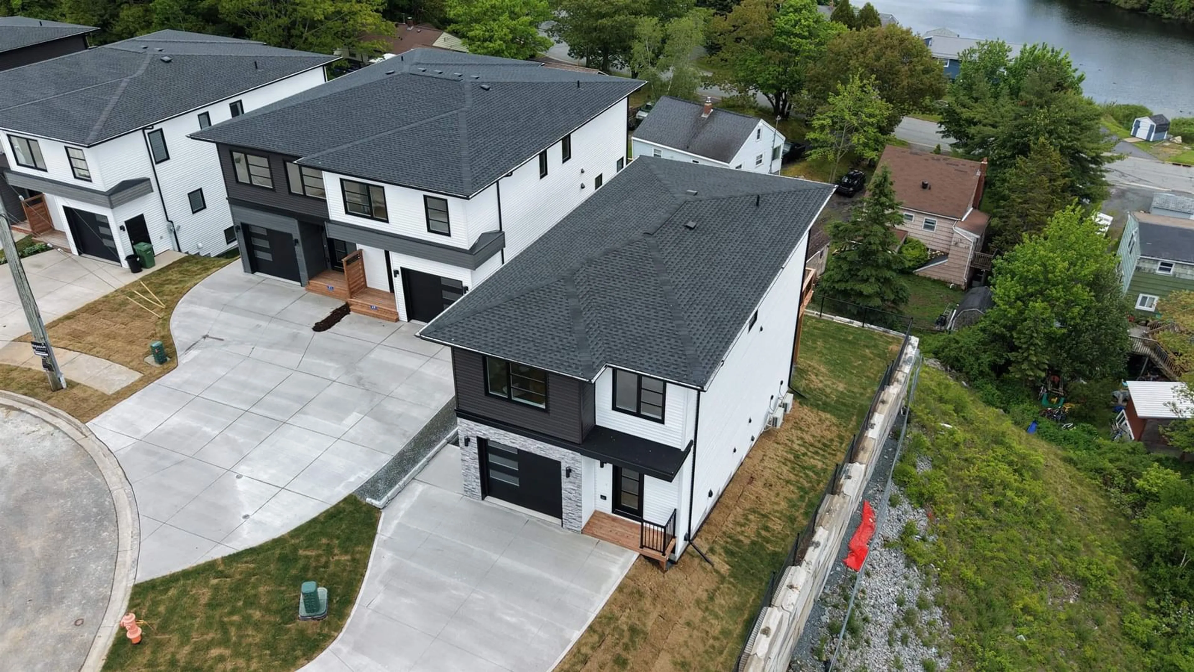 A pic from outside/outdoor area/front of a property/back of a property/a pic from drone, street for 65 Grenoble Crt, Long Lake Nova Scotia B3P 0J8