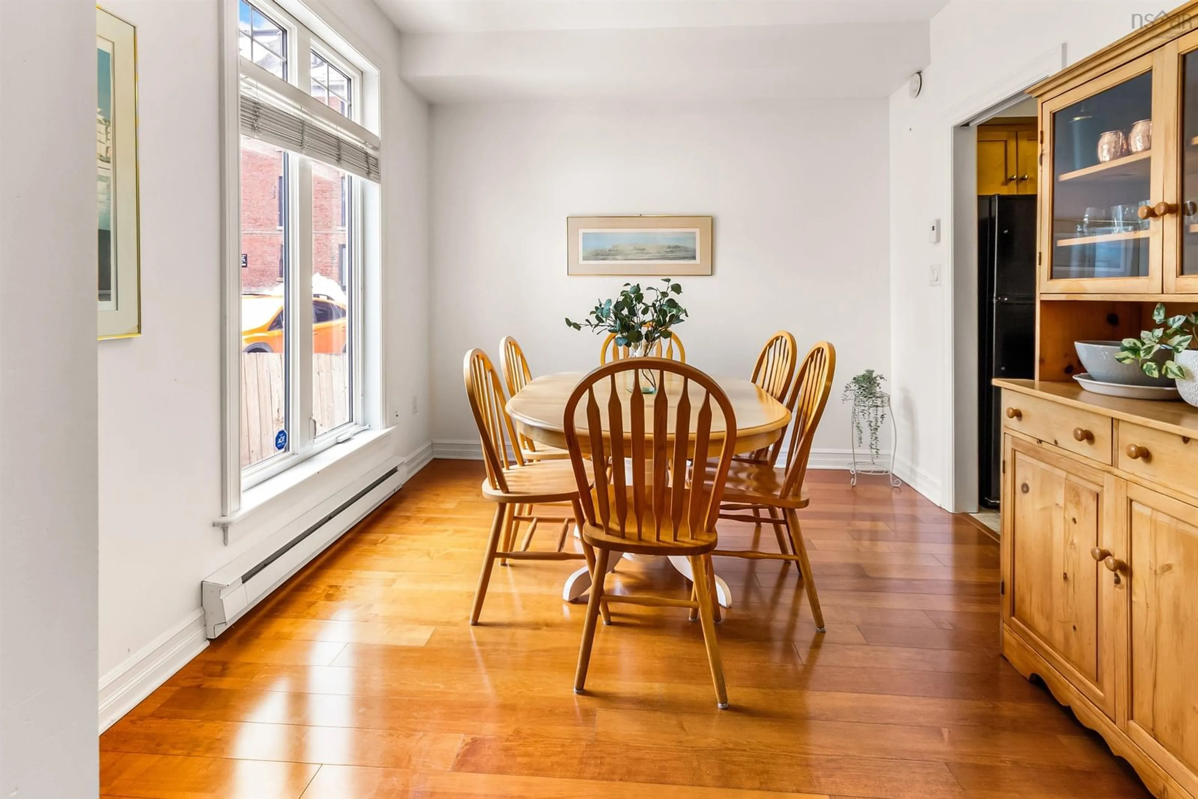 Dining room, wood/laminate floor for 5415 Saunders Lane #9A, Halifax Nova Scotia B3K 6S5