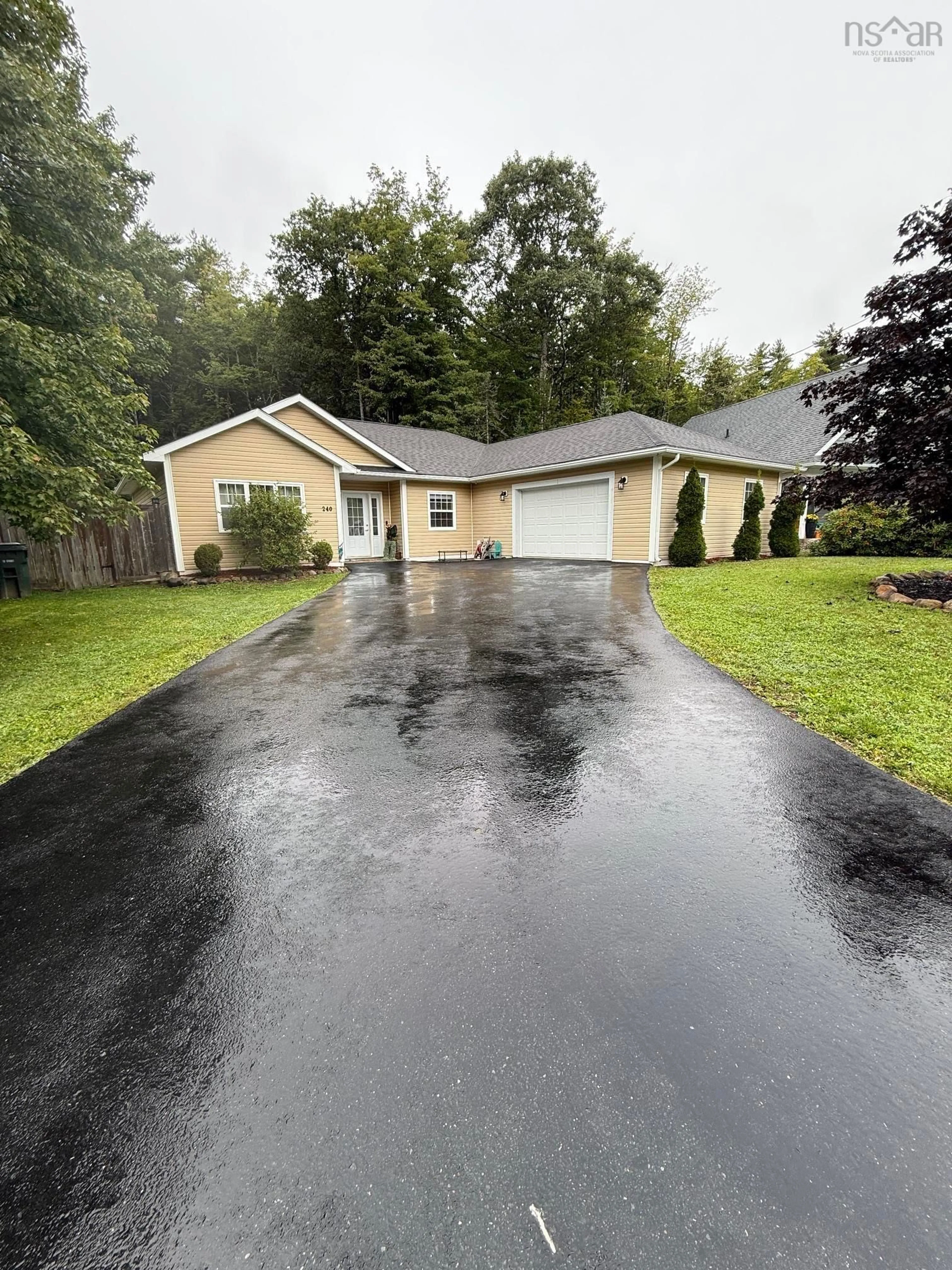 Home with vinyl exterior material, street for 240 Winburn Ave, Bridgewater Nova Scotia B4V 9A4