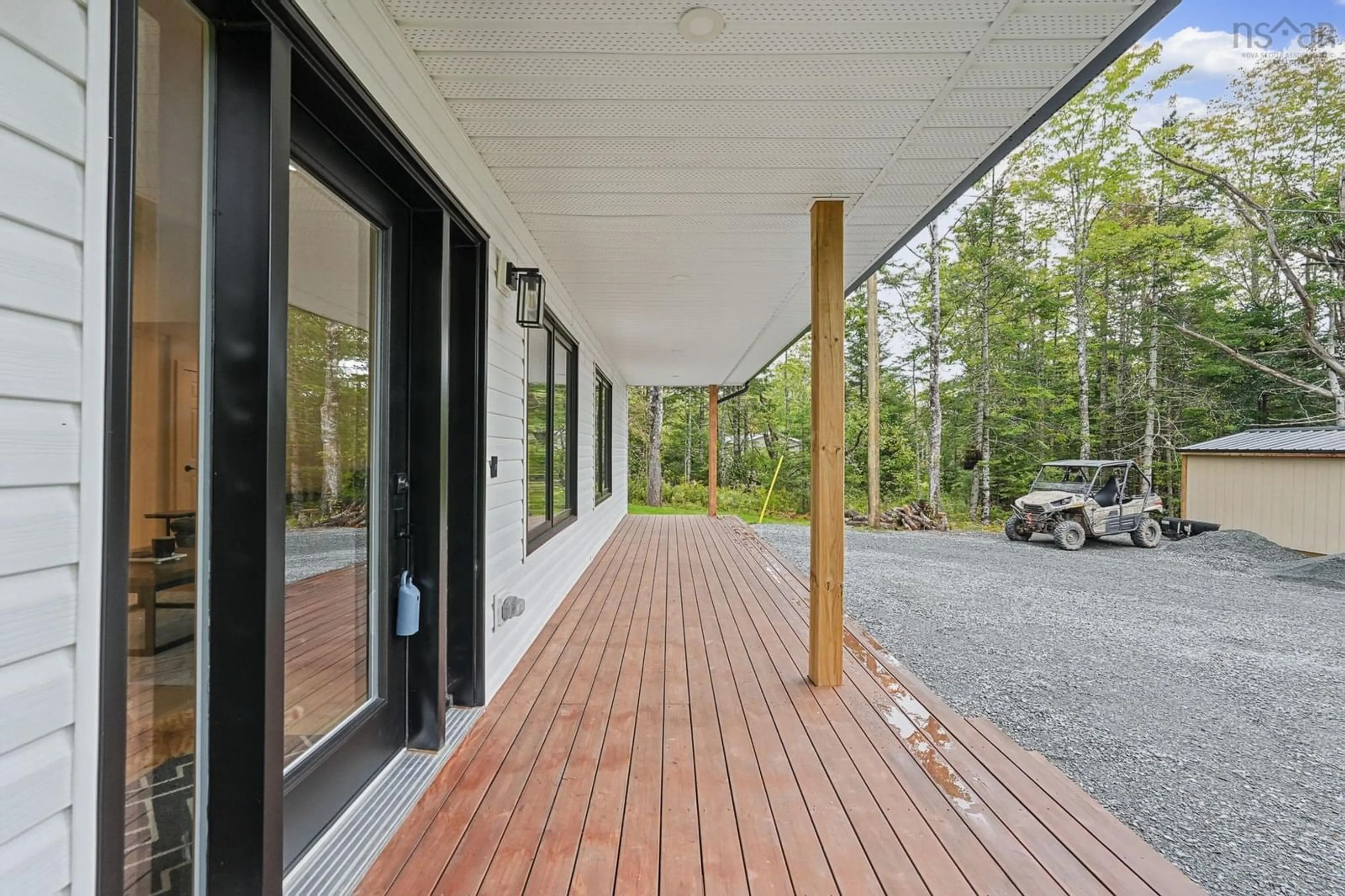 Patio, forest/trees view for 175 Coldstream Rd, Gays River Nova Scotia B0N 2H0