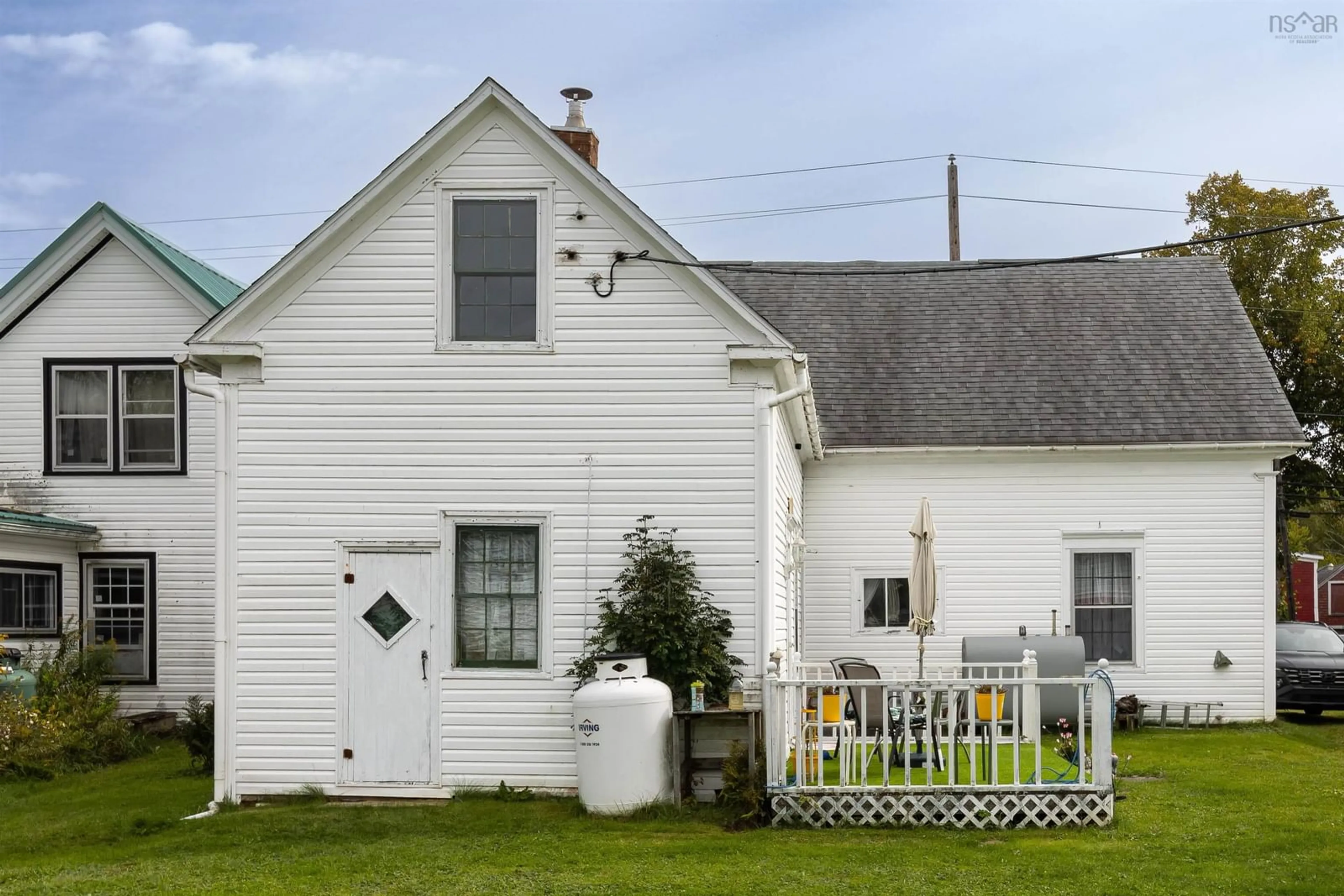 Home with vinyl exterior material, street for 8153 7 Hwy, Sherbrooke Nova Scotia B0J 3C0