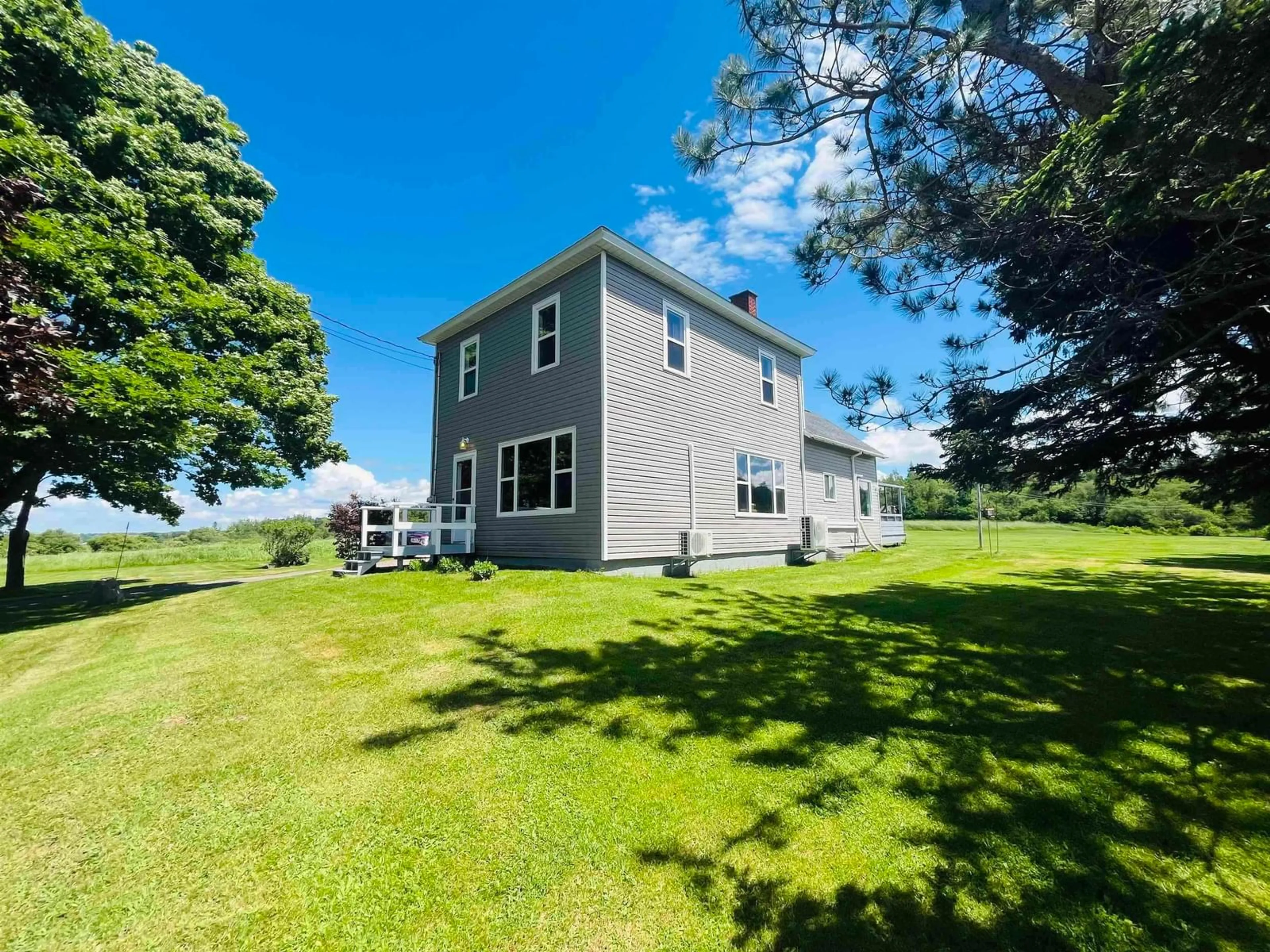 A pic from outside/outdoor area/front of a property/back of a property/a pic from drone, water/lake/river/ocean view for 4534 302 Hwy, Upper Nappan Nova Scotia B4H 3Y4