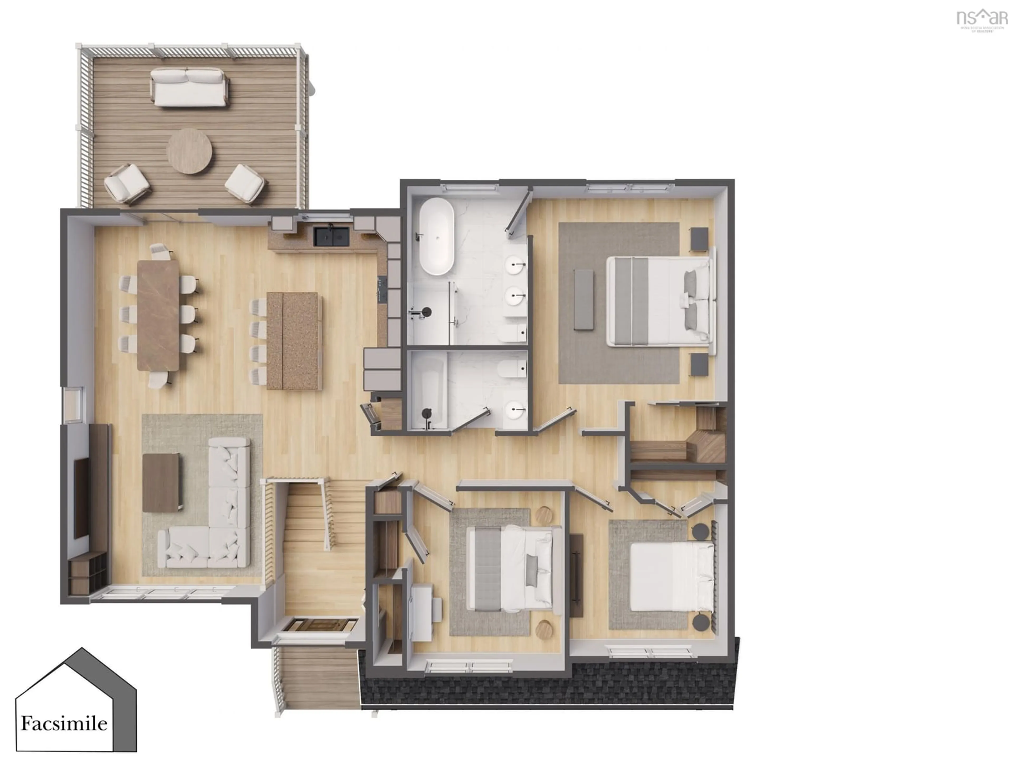 Floor plan for Unit 3 Axehill Crt, Upper Tantallon Nova Scotia B3Z 1M5
