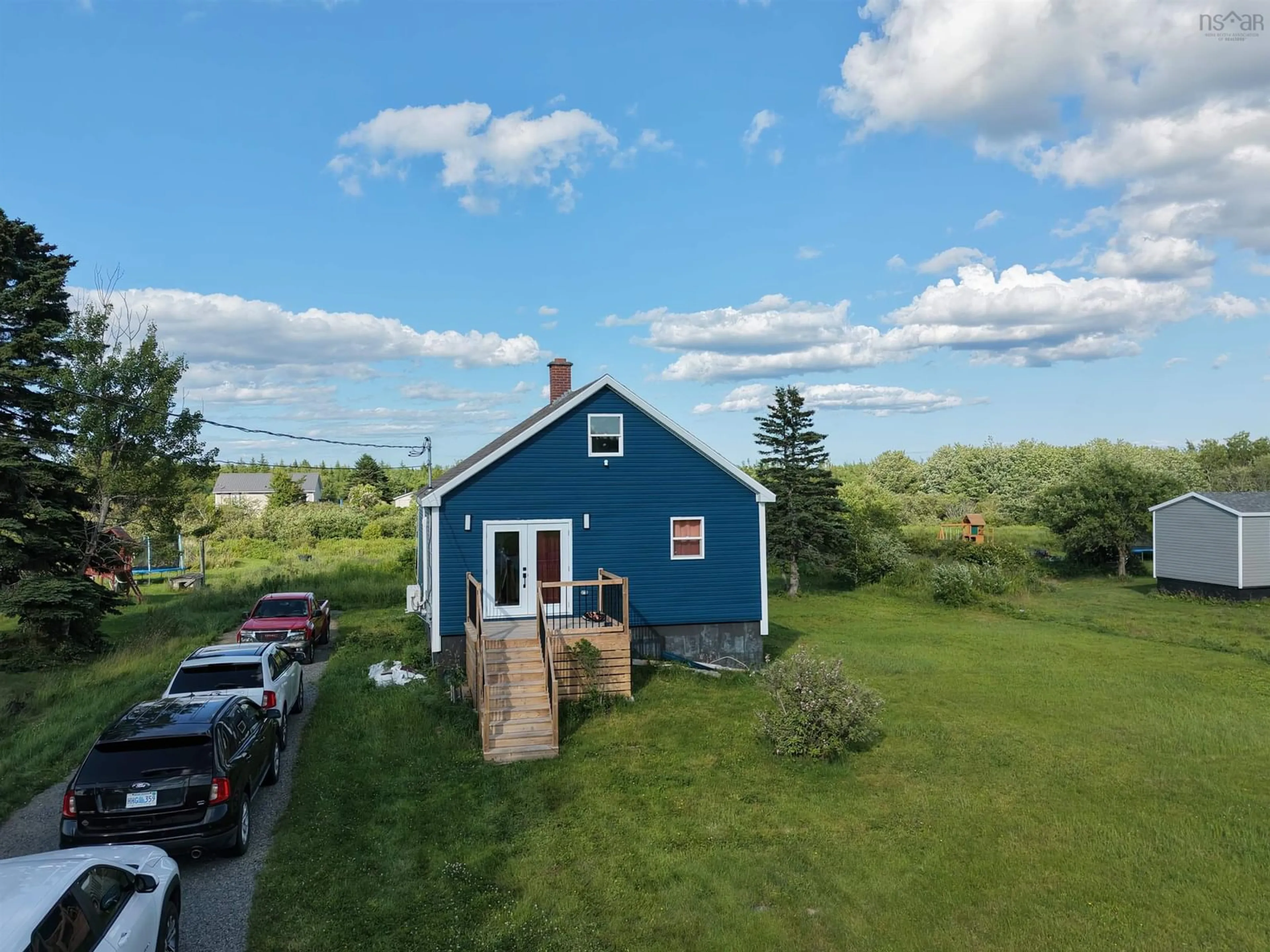 A pic from outside/outdoor area/front of a property/back of a property/a pic from drone, unknown for 2335 Birch Grove Road Rd, Tower Road Nova Scotia B1B 1X4