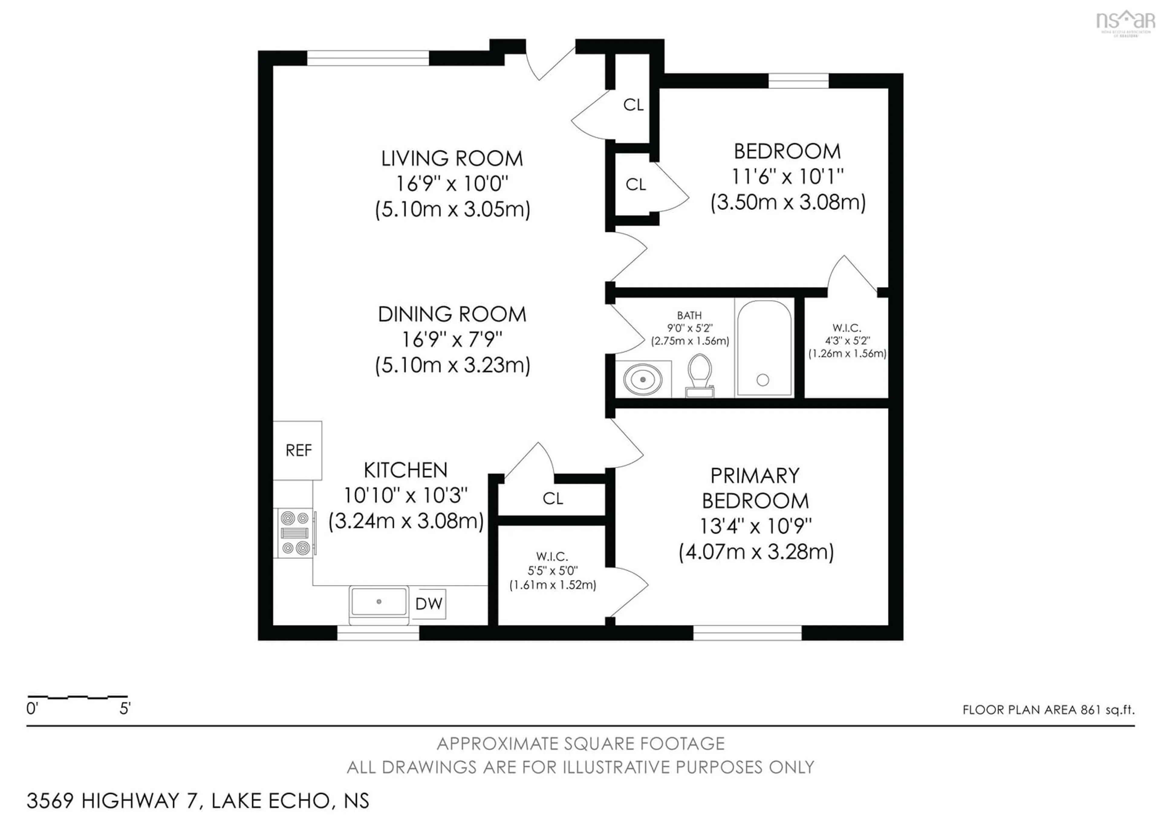 Floor plan for 3569 Highway 7, Lake Echo Nova Scotia B3E 1C6