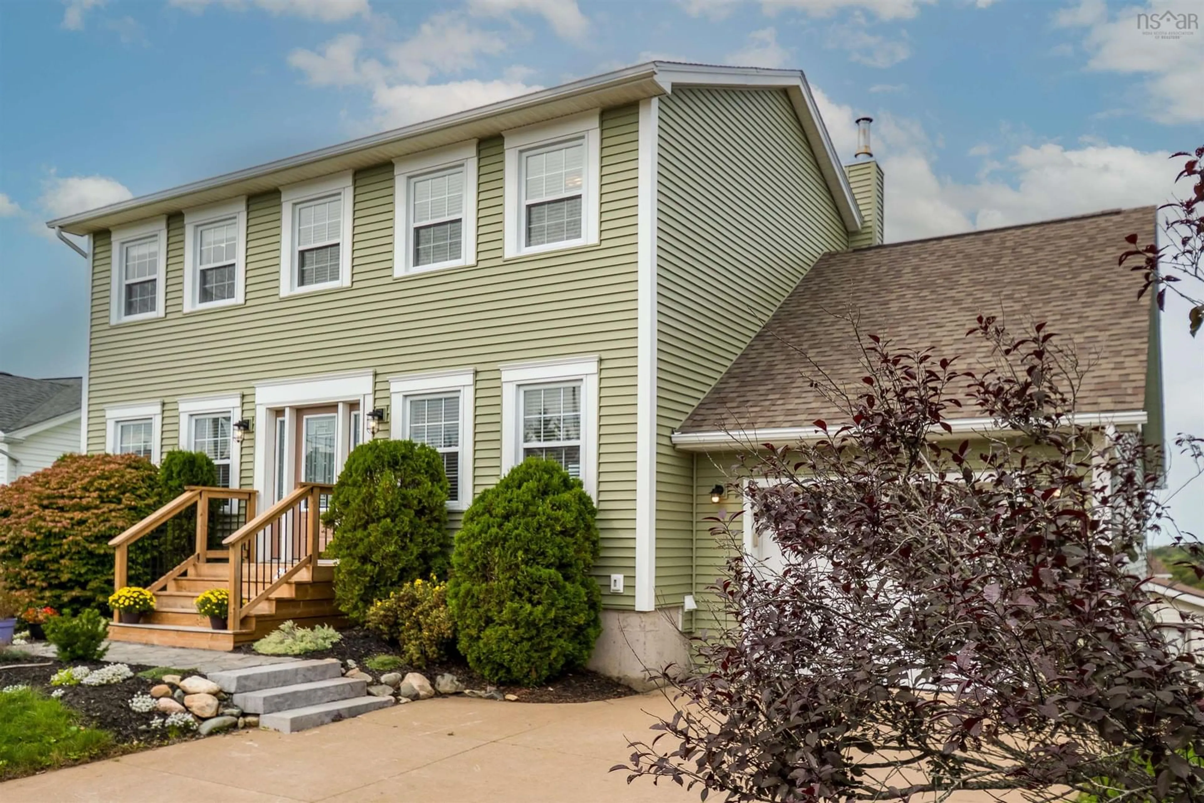 Home with vinyl exterior material, street for 26 Princeton Lane, Dartmouth Nova Scotia B2W 6K4