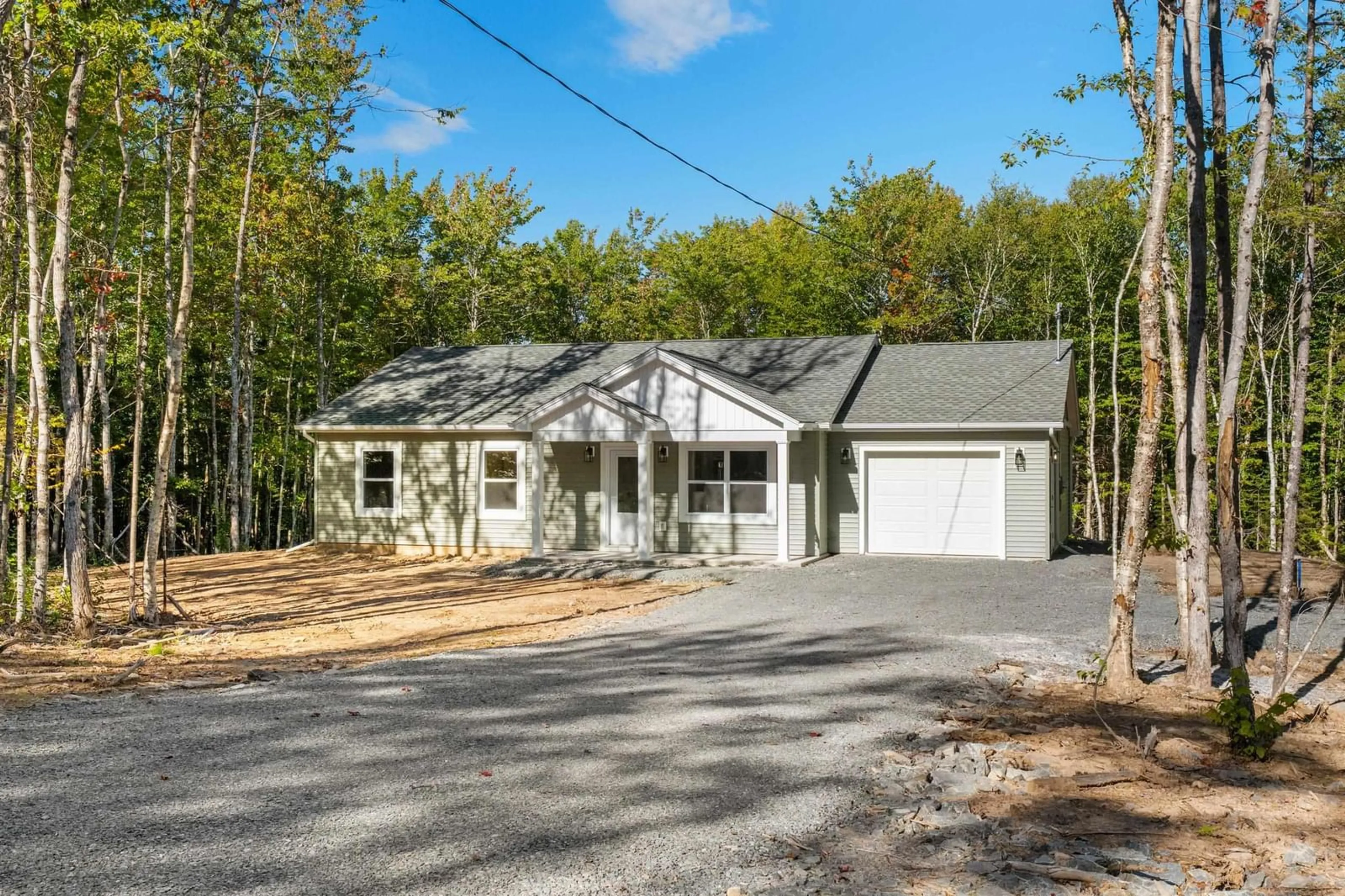 Home with vinyl exterior material, street for 62 Ronald Lane, East Uniacke Nova Scotia B0N 1Z0
