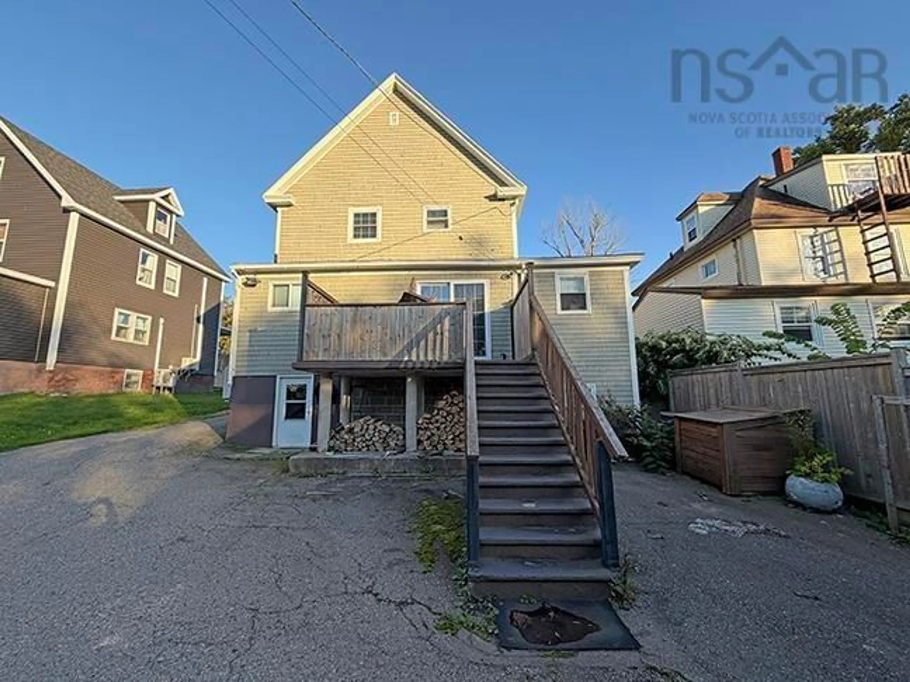 A pic from outside/outdoor area/front of a property/back of a property/a pic from drone, street for 159 Whitney Ave, Sydney Nova Scotia B1P 5A1