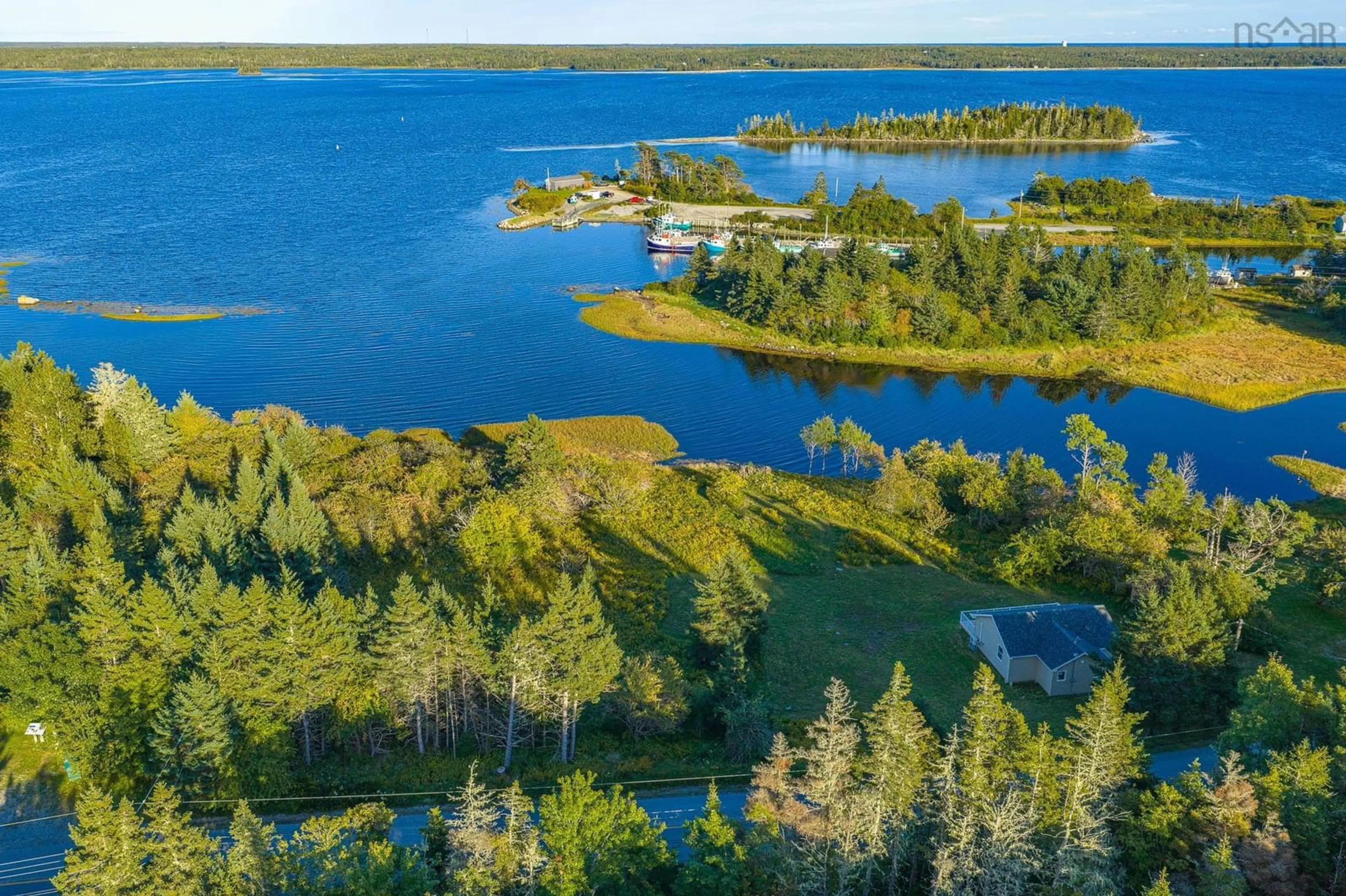 A pic from outside/outdoor area/front of a property/back of a property/a pic from drone, water/lake/river/ocean view for West Green Harbour Rd #635, West Green Harbour Nova Scotia B0T 1L0