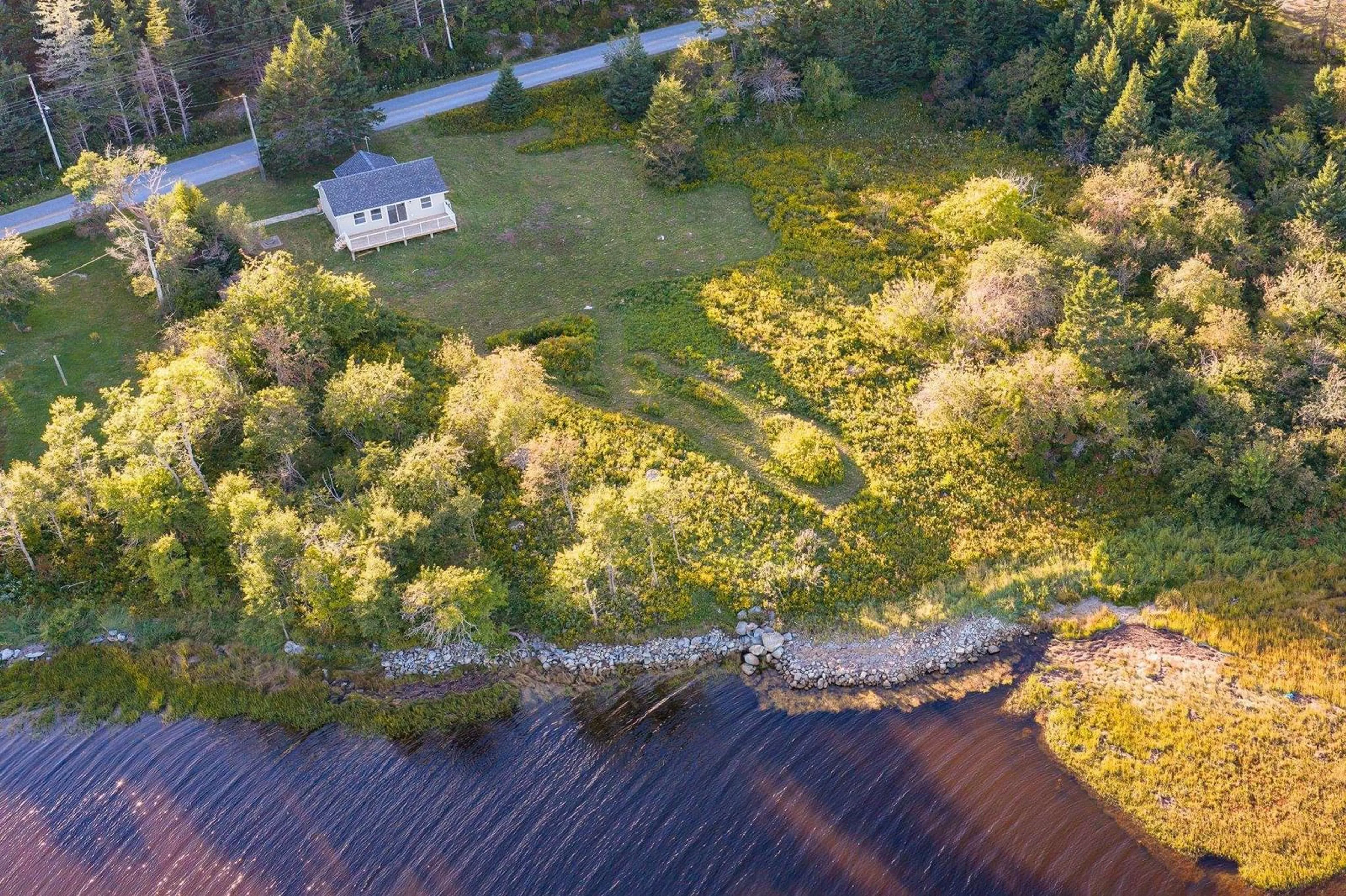 A pic from outside/outdoor area/front of a property/back of a property/a pic from drone, water/lake/river/ocean view for West Green Harbour Rd #635, West Green Harbour Nova Scotia B0T 1L0