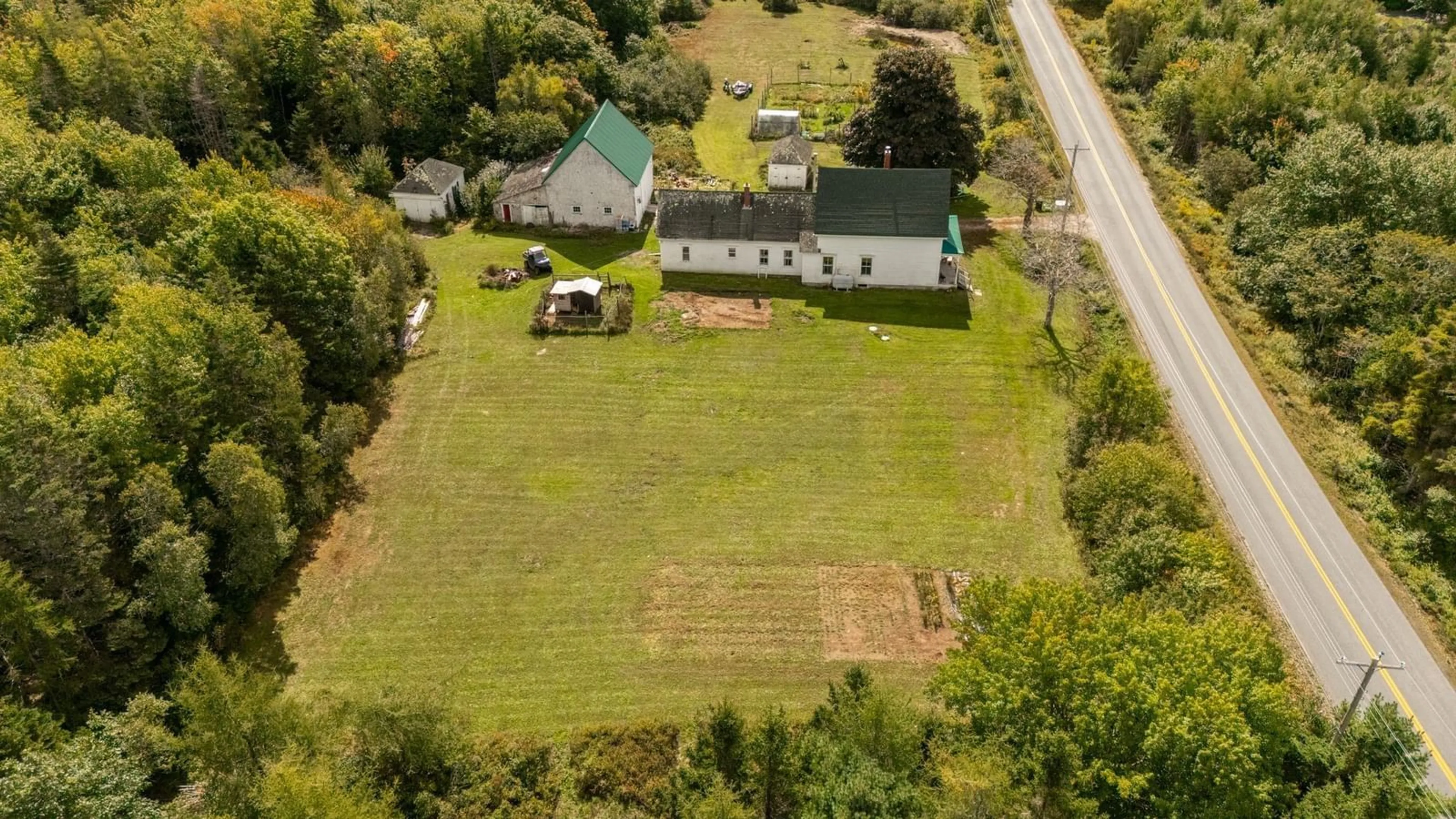 A pic from outside/outdoor area/front of a property/back of a property/a pic from drone, building for 163 Belleville Rd, Belleville Nova Scotia B0W 3M0