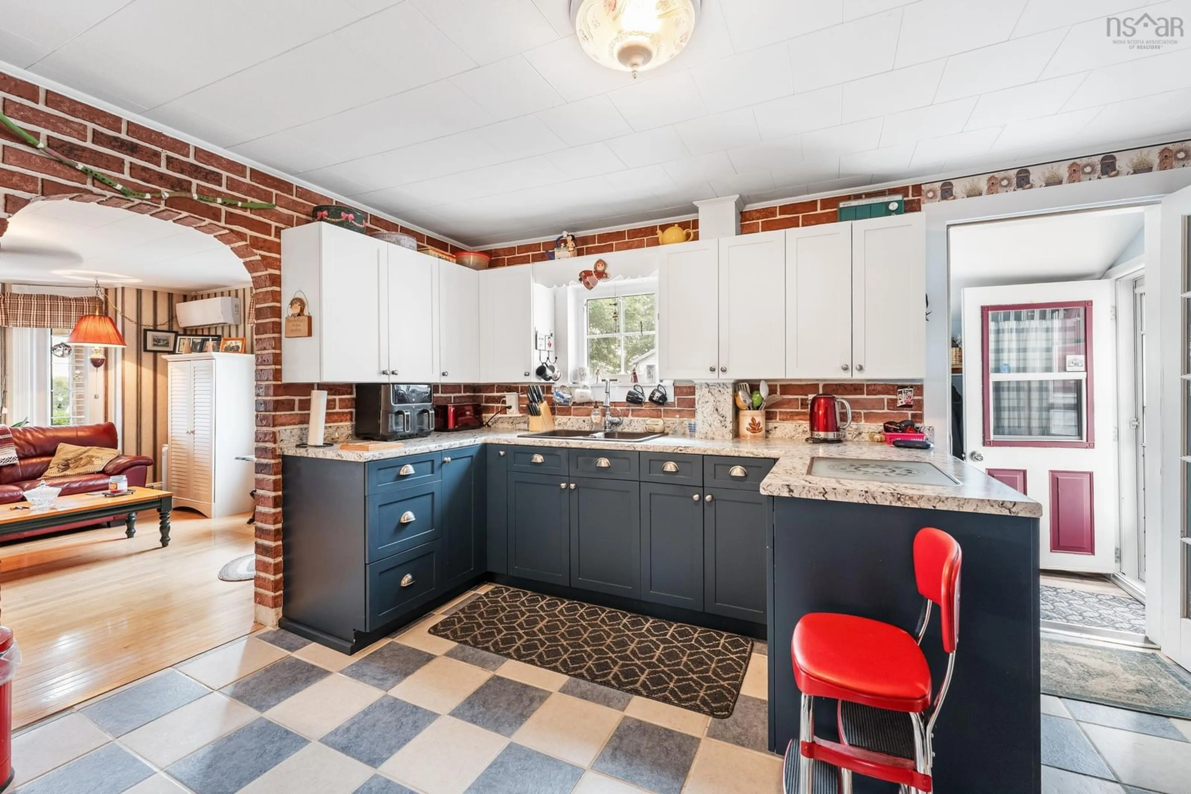 Open concept kitchen, ceramic/tile floor for 35 King Street, Digby Nova Scotia B0V 1A0