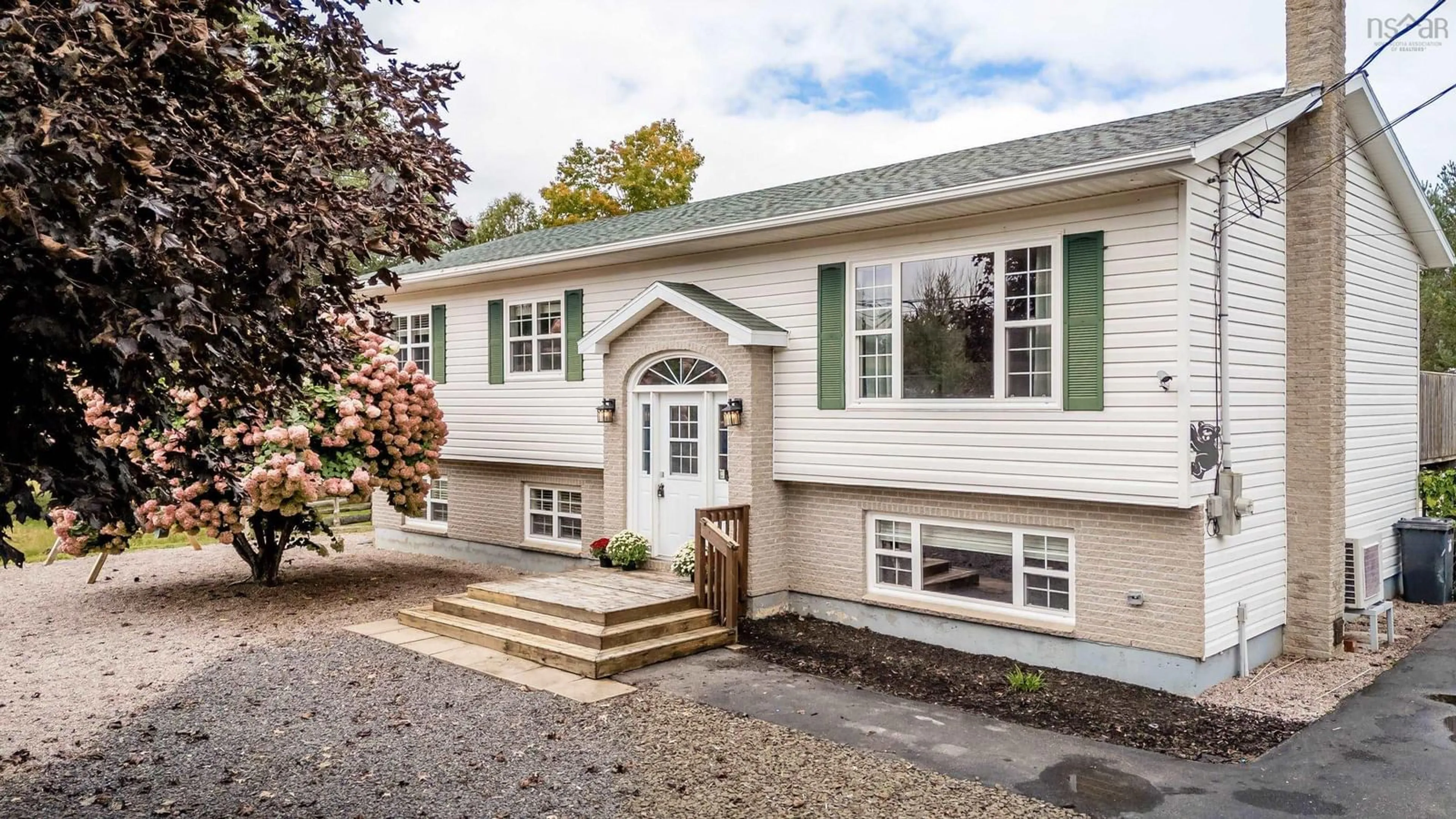 Home with vinyl exterior material, street for 11 Rogers Rd, Nictaux Nova Scotia B0S 1P0