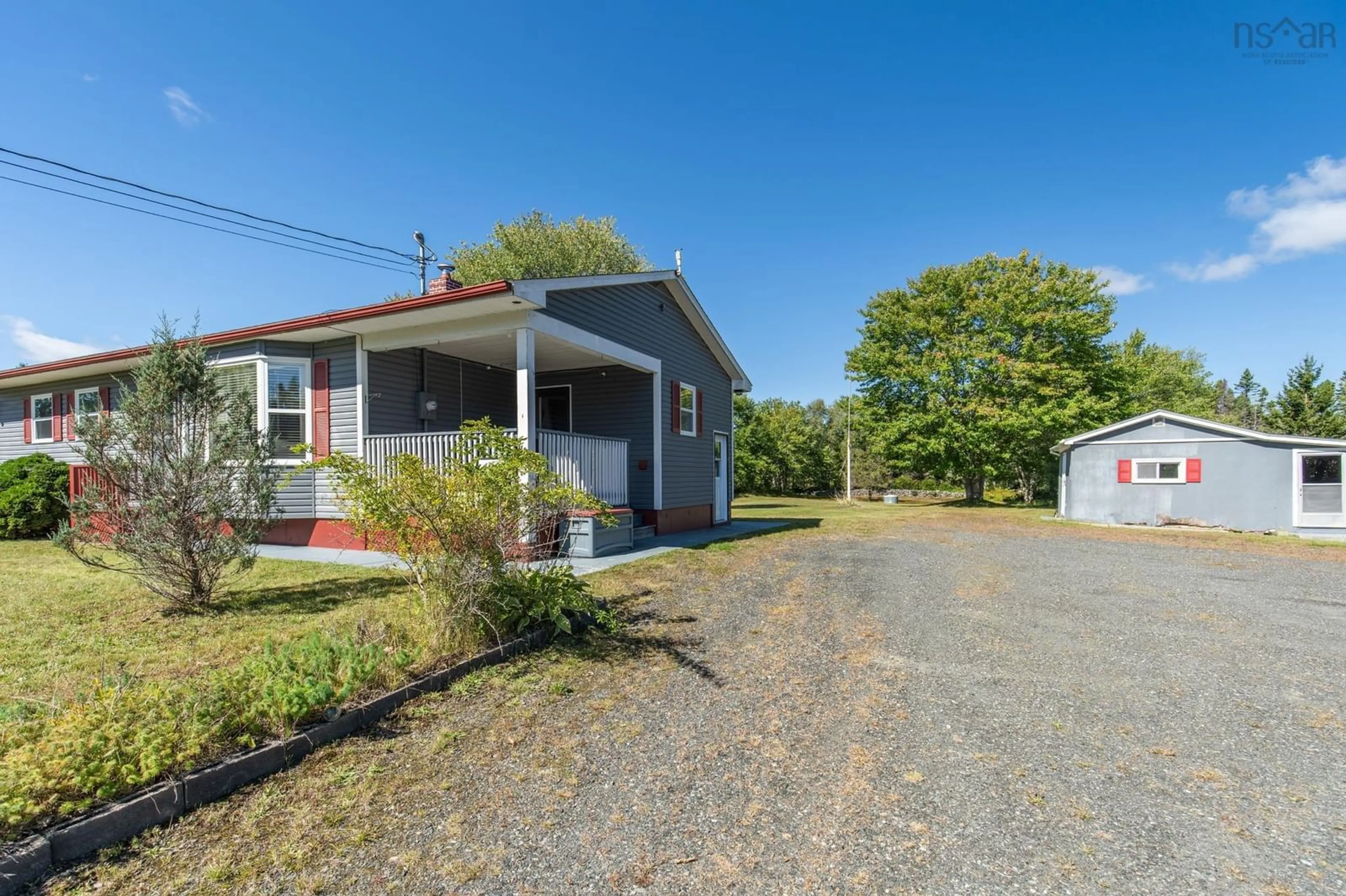 A pic from outside/outdoor area/front of a property/back of a property/a pic from drone, street for 4991 Highway 308, Belleville North Nova Scotia B0W 3M0