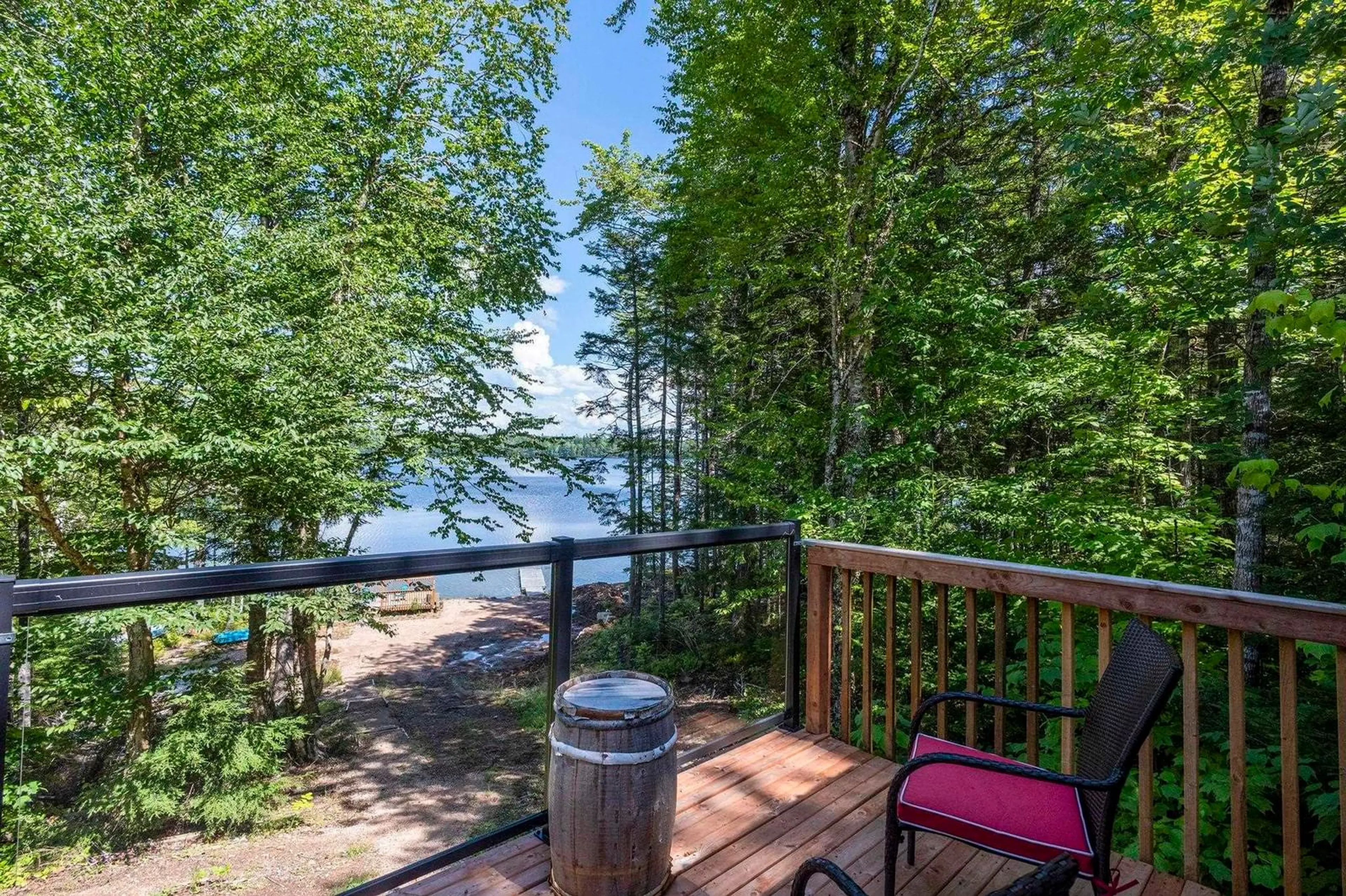 Patio, water/lake/river/ocean view for 375 Eagle Rock Dr, Franey Corner Nova Scotia B0R 1N0