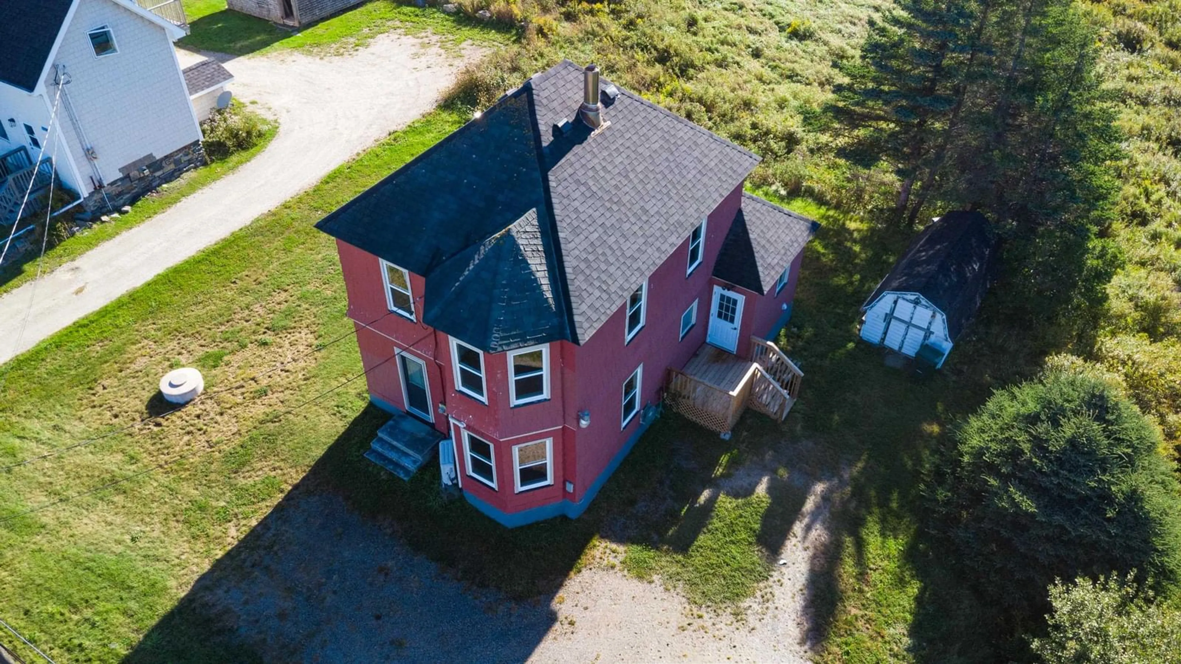 A pic from outside/outdoor area/front of a property/back of a property/a pic from drone, building for 2008 Highway 1, Church Point Nova Scotia B0W 1M0