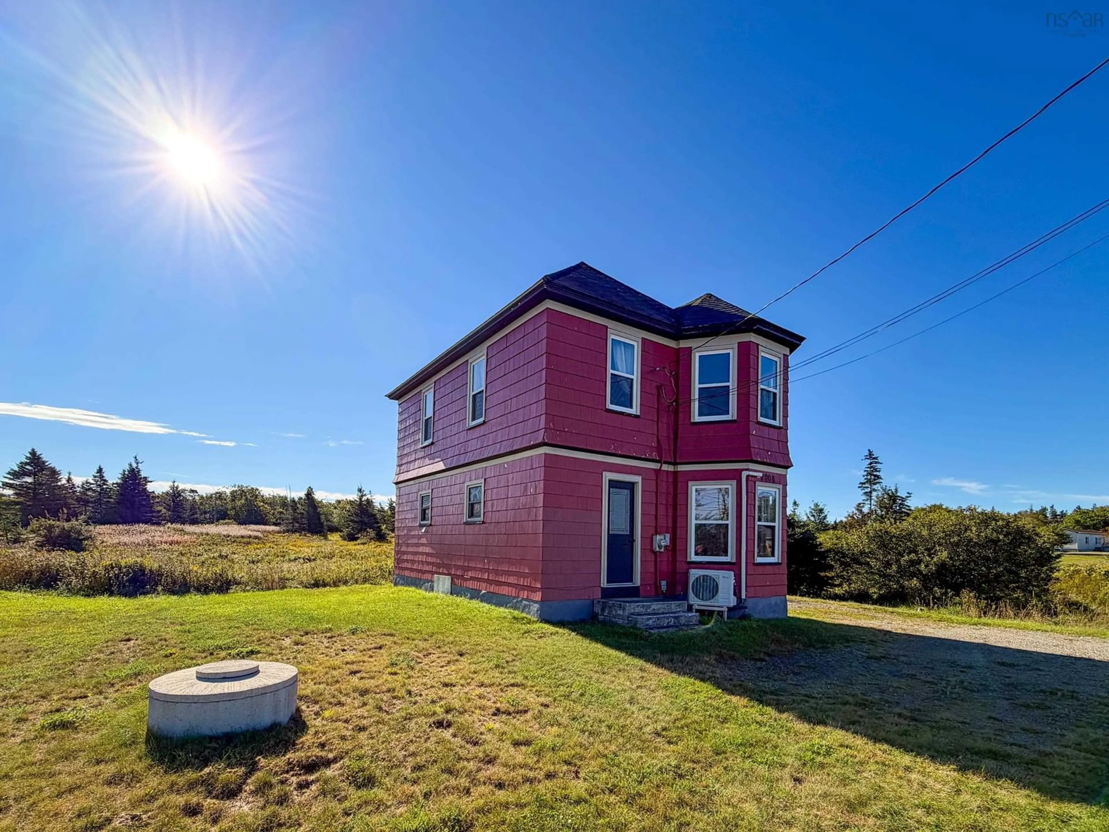A pic from outside/outdoor area/front of a property/back of a property/a pic from drone, building for 2008 Highway 1, Church Point Nova Scotia B0W 1M0