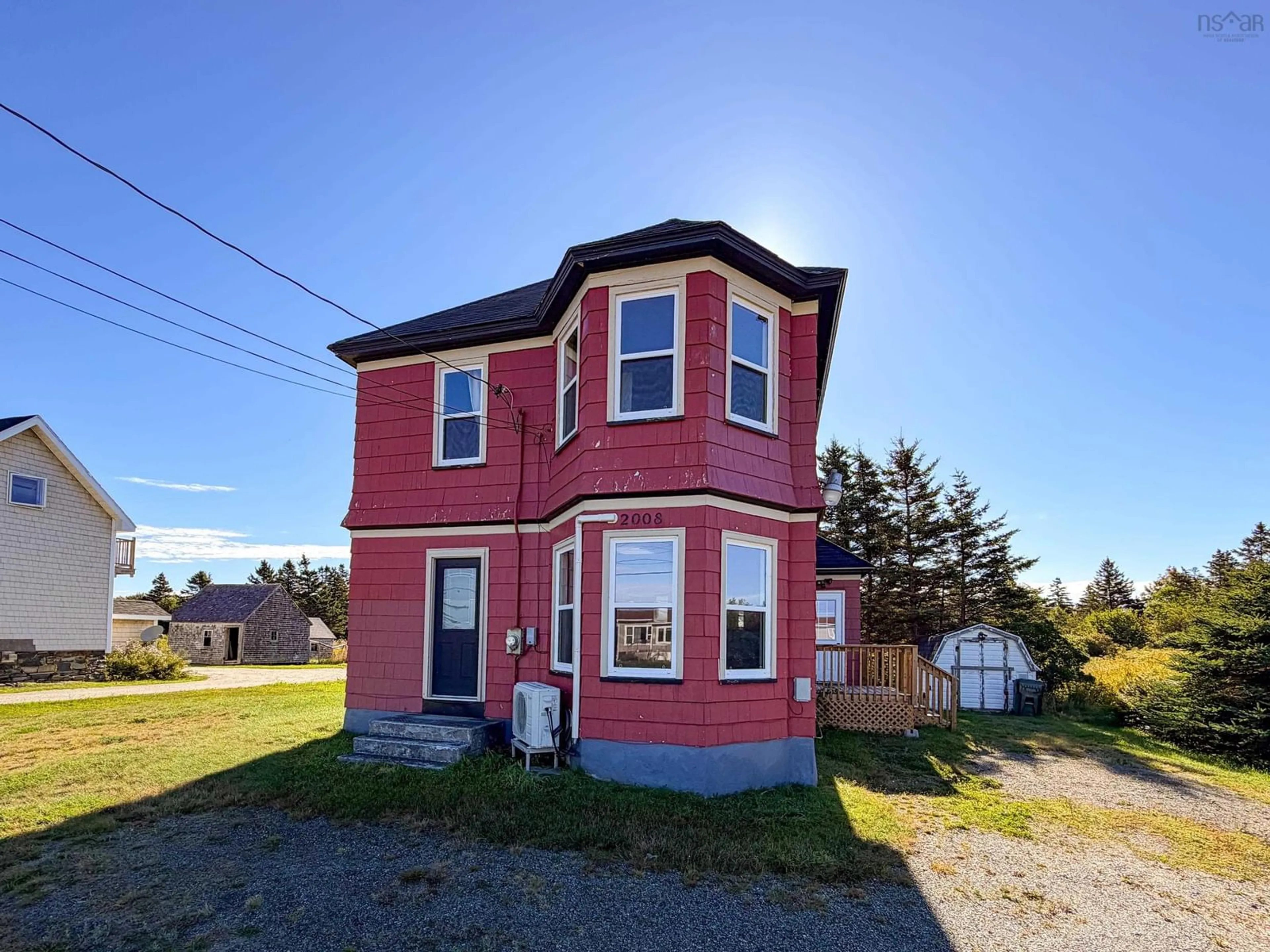 A pic from outside/outdoor area/front of a property/back of a property/a pic from drone, building for 2008 Highway 1, Church Point Nova Scotia B0W 1M0