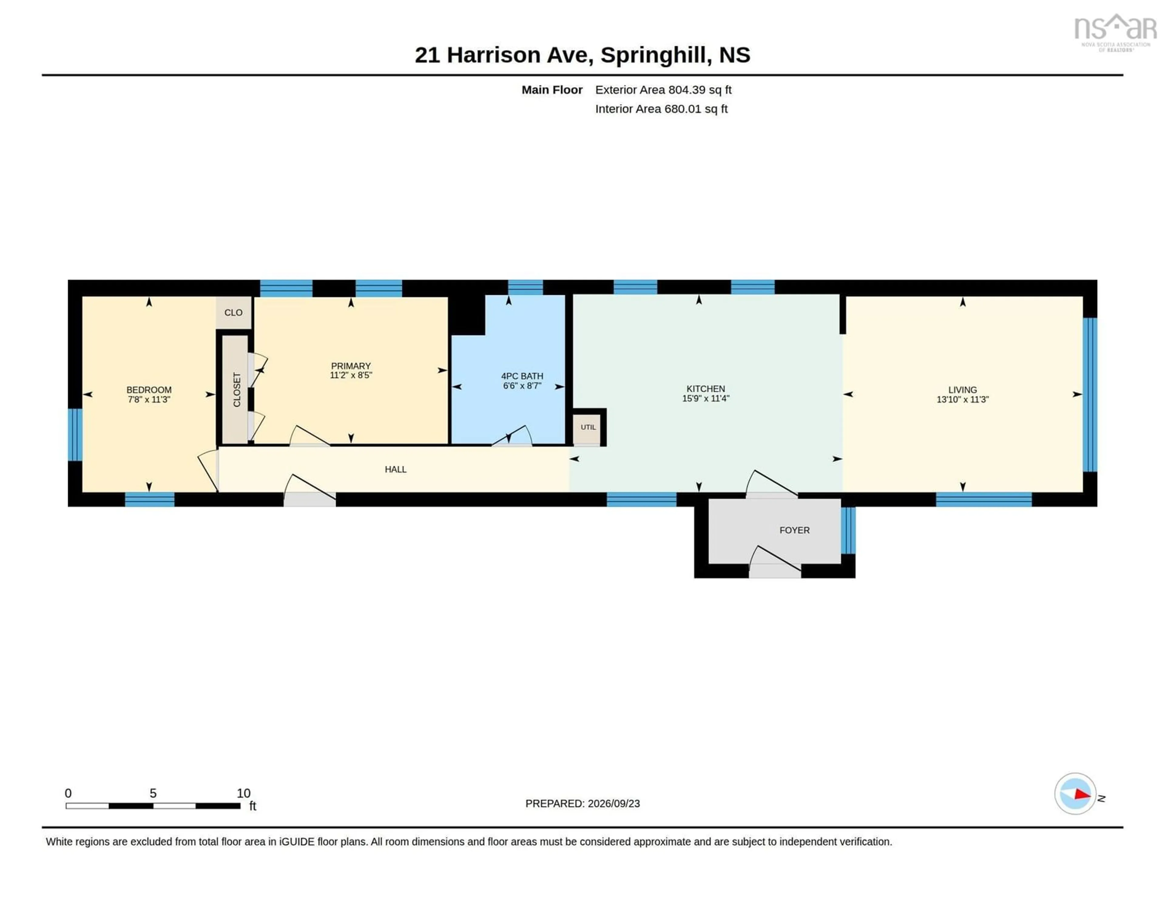 Floor plan for 21 Harrison Ave, Springhill Nova Scotia B0M 1X0