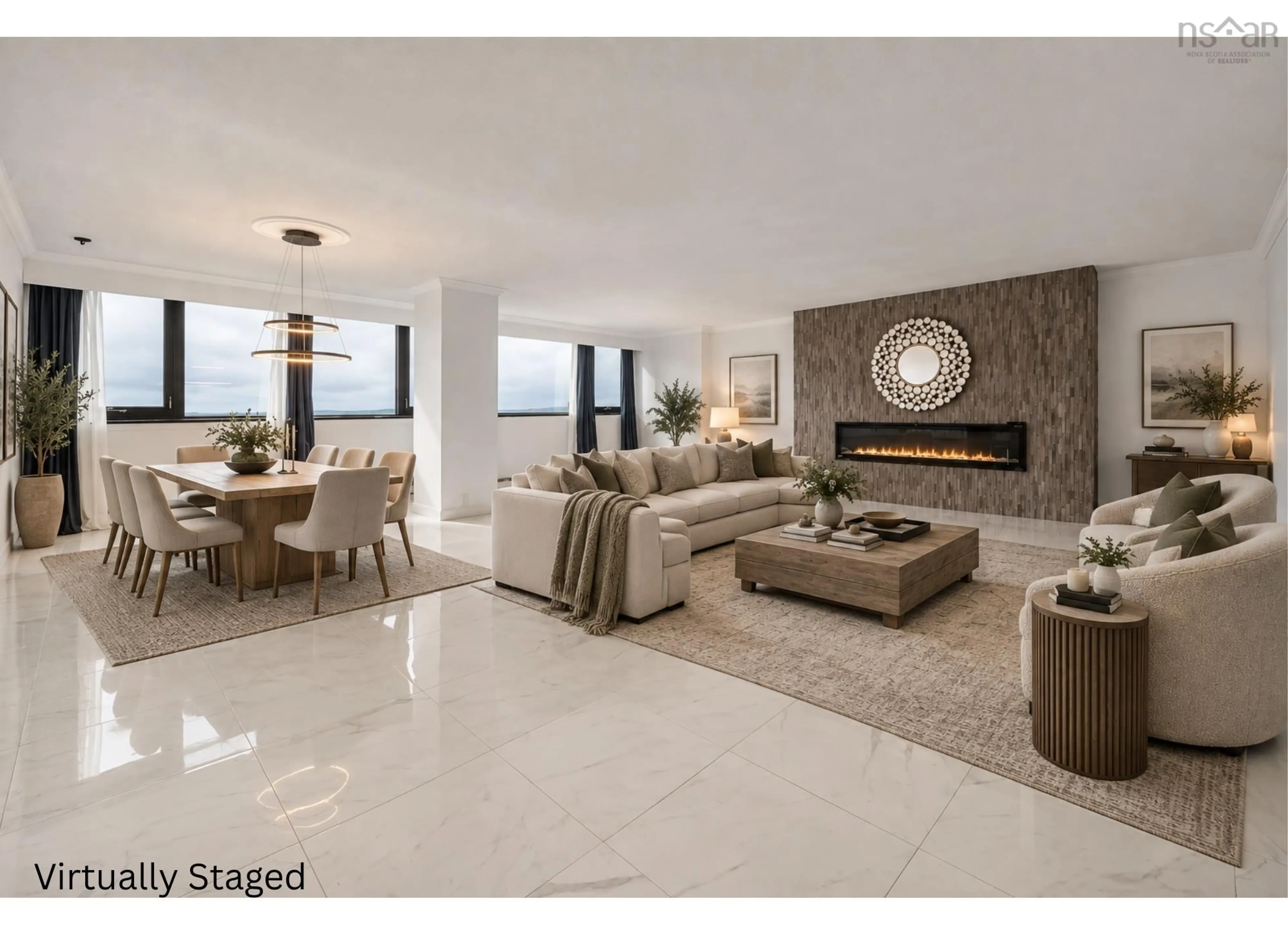 Living room with furniture, ceramic/tile floor for 5959 Spring Garden Rd #PH101, Halifax Nova Scotia B3H 1Y5