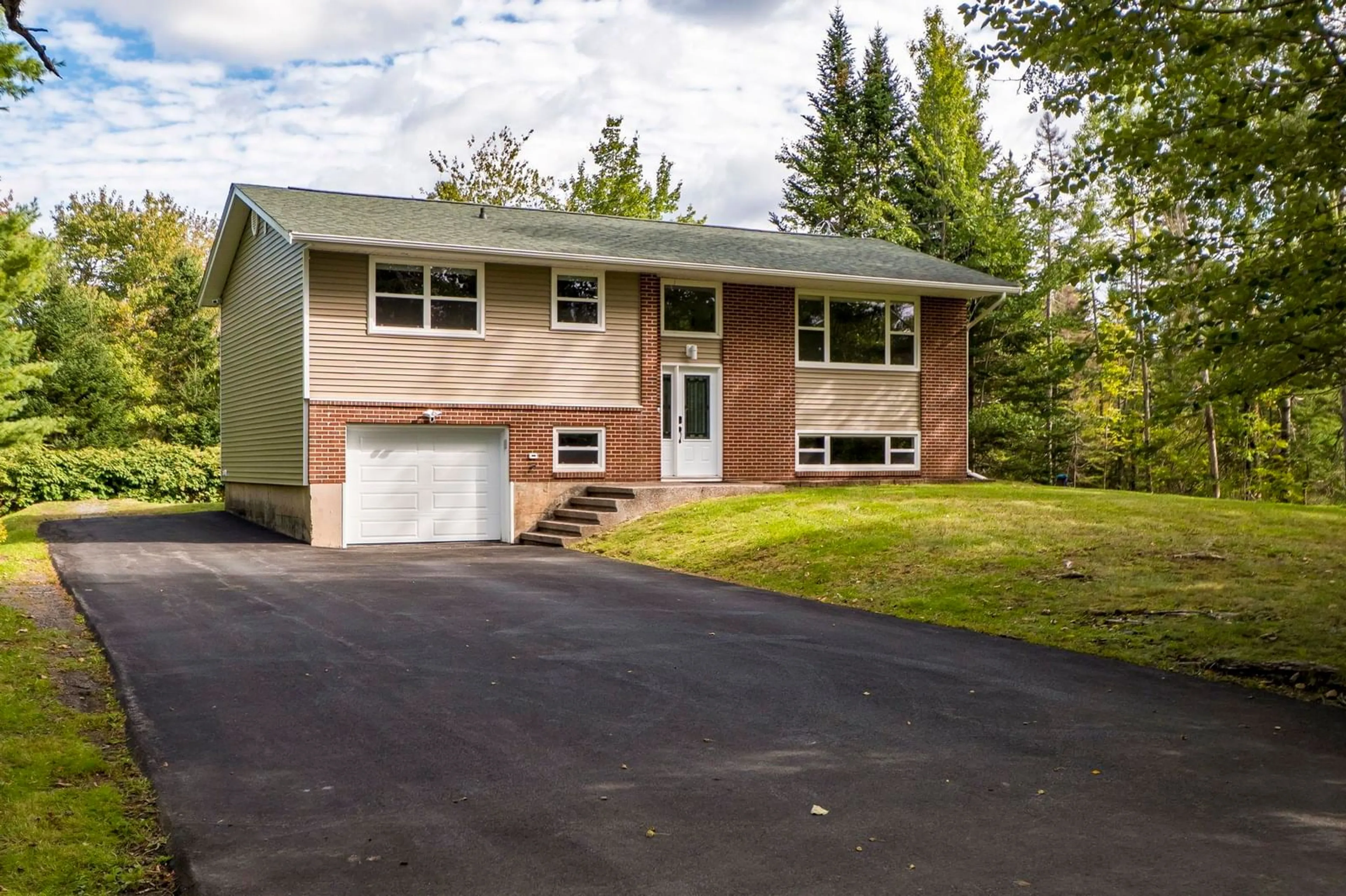 Home with vinyl exterior material, street for 434 Patton Rd, Upper Sackville Nova Scotia B4E 3B7