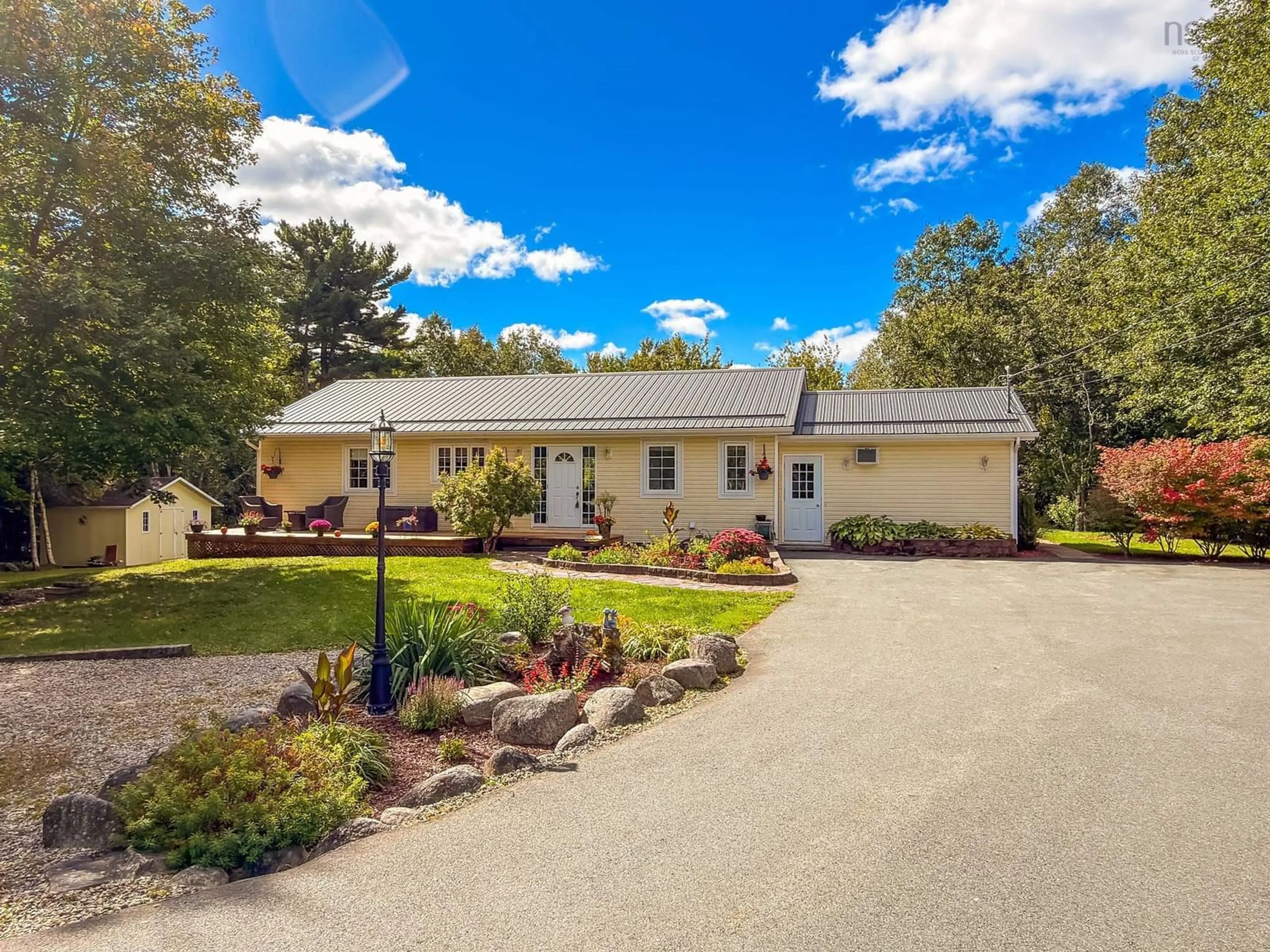 A pic from outside/outdoor area/front of a property/back of a property/a pic from drone, street for 120 Dawson Hts, Pine Grove Nova Scotia B0J 1E0
