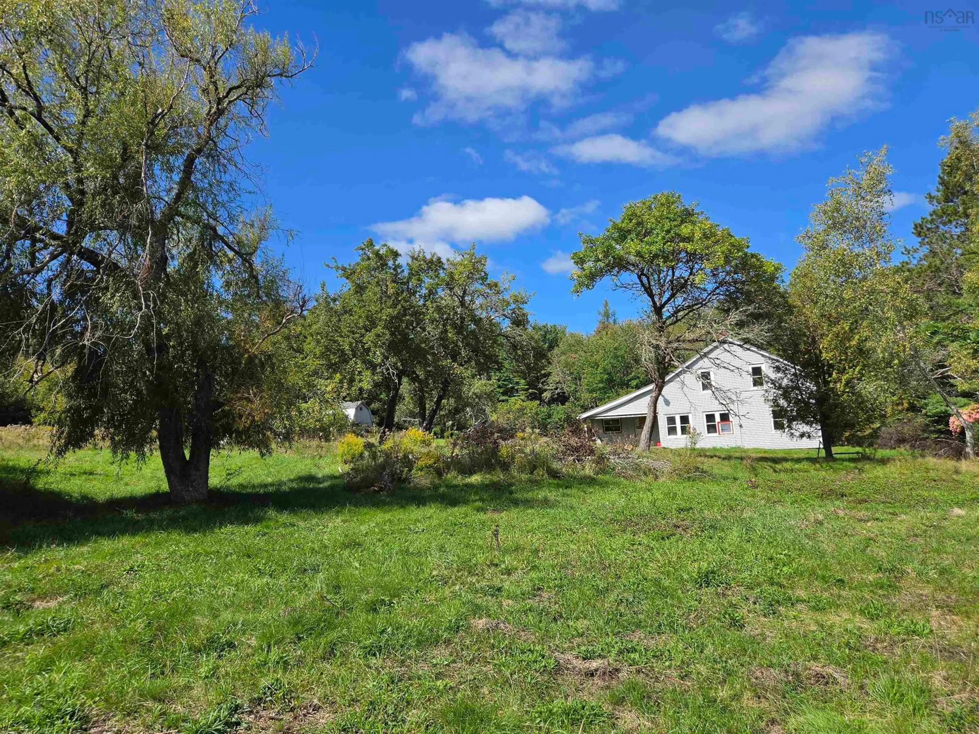 A pic from outside/outdoor area/front of a property/back of a property/a pic from drone, forest/trees view for 415 Old Harmony Rd, Harmony Mills Nova Scotia B0T 1B0