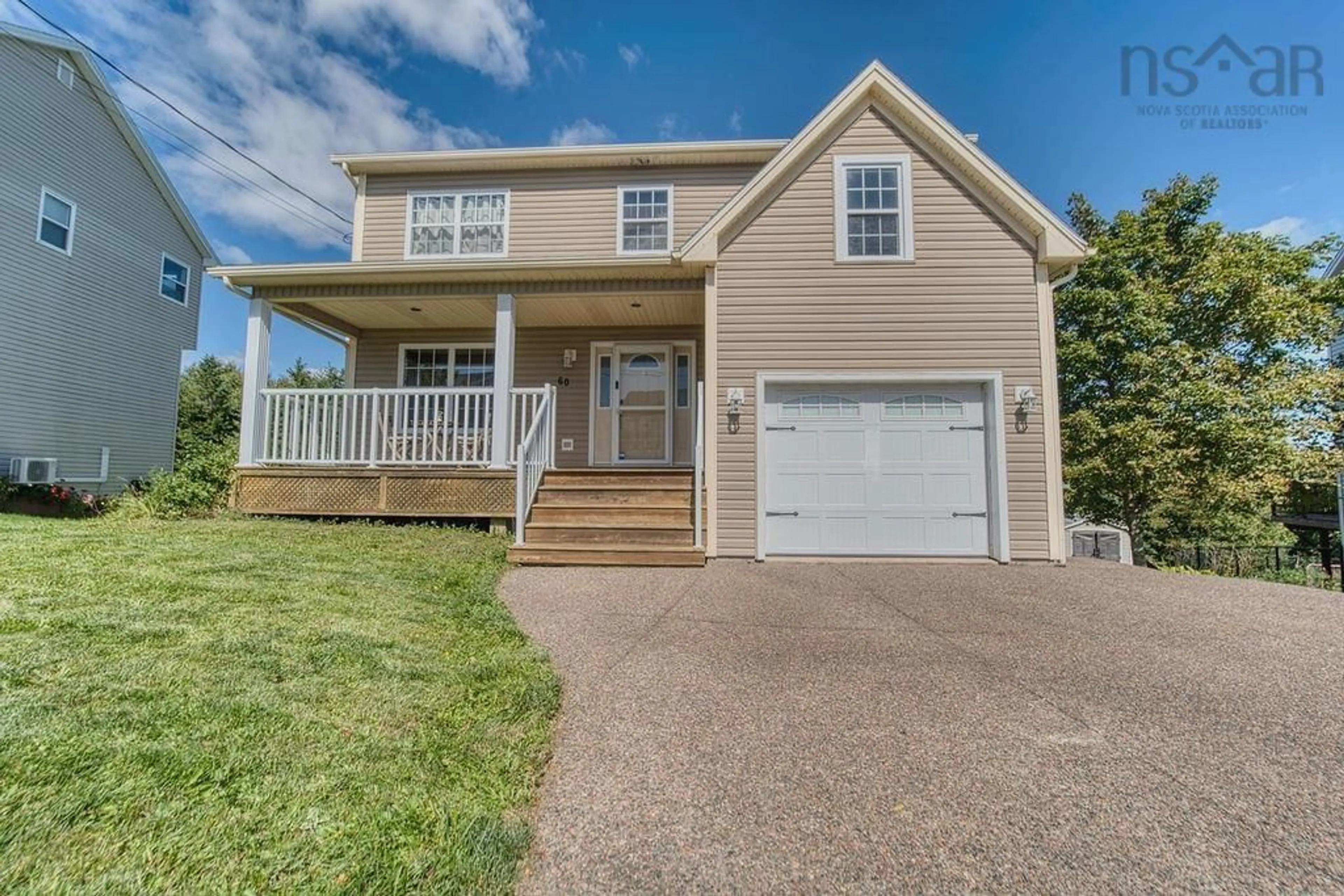 Home with vinyl exterior material, street for 60 Tamara Dr, Cole Harbour Nova Scotia B2W 0E1