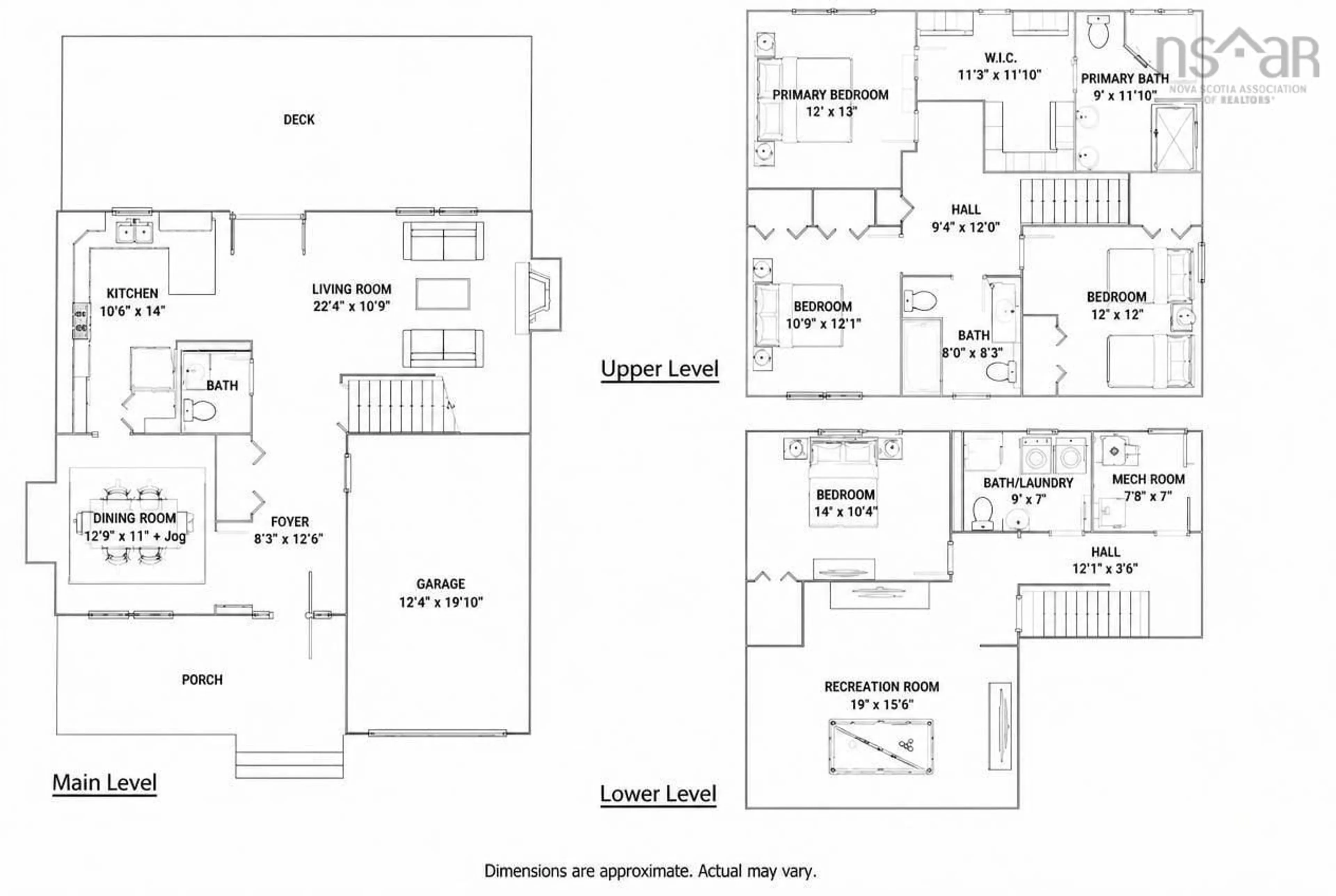 Floor plan for 60 Tamara Dr, Cole Harbour Nova Scotia B2W 0E1