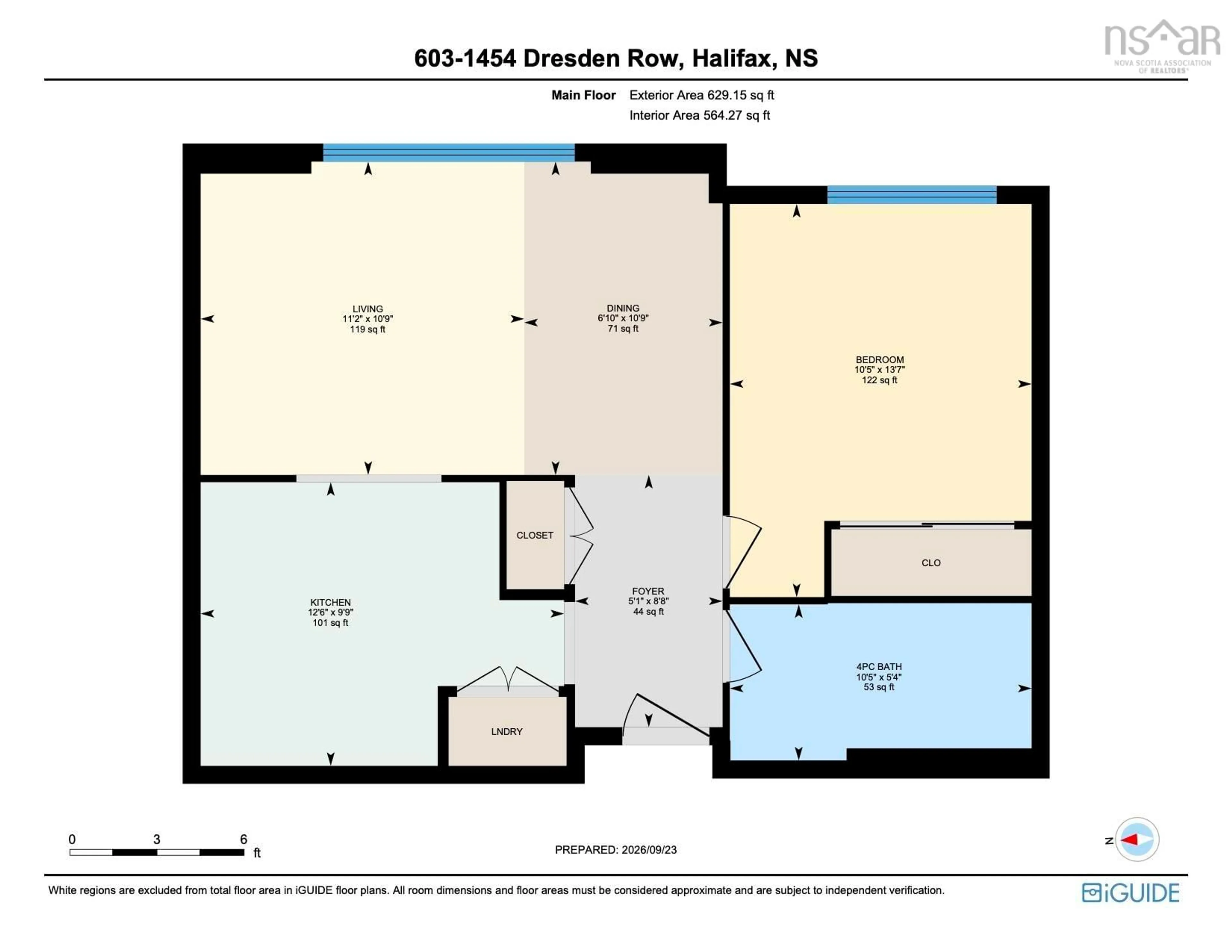 Floor plan for 1454 Dresden Row #603, Halifax Nova Scotia B3J 3T5