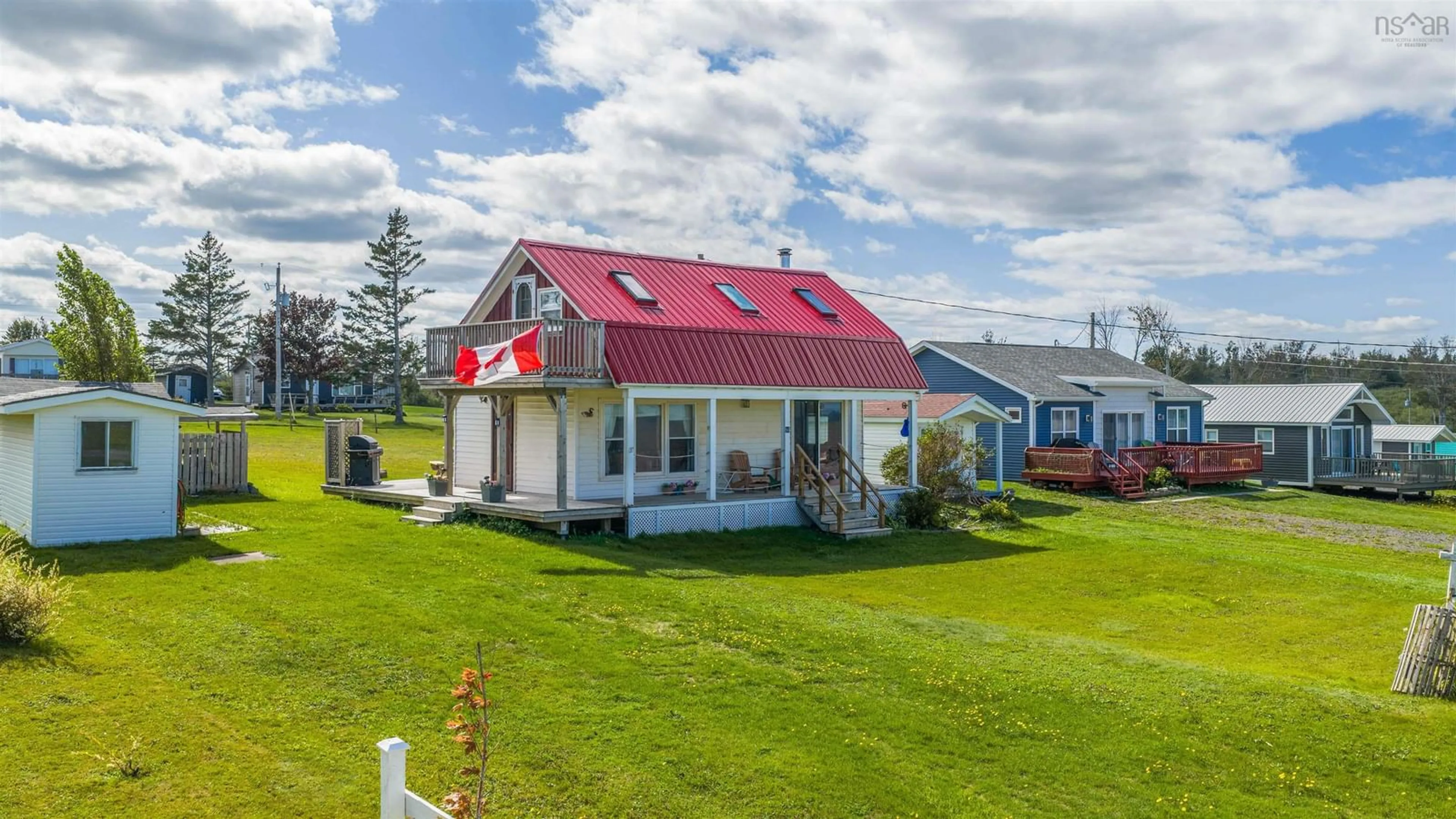 A pic from outside/outdoor area/front of a property/back of a property/a pic from drone, unknown for 86 Red Cliff Dr, Seafoam Nova Scotia B0K 1N0
