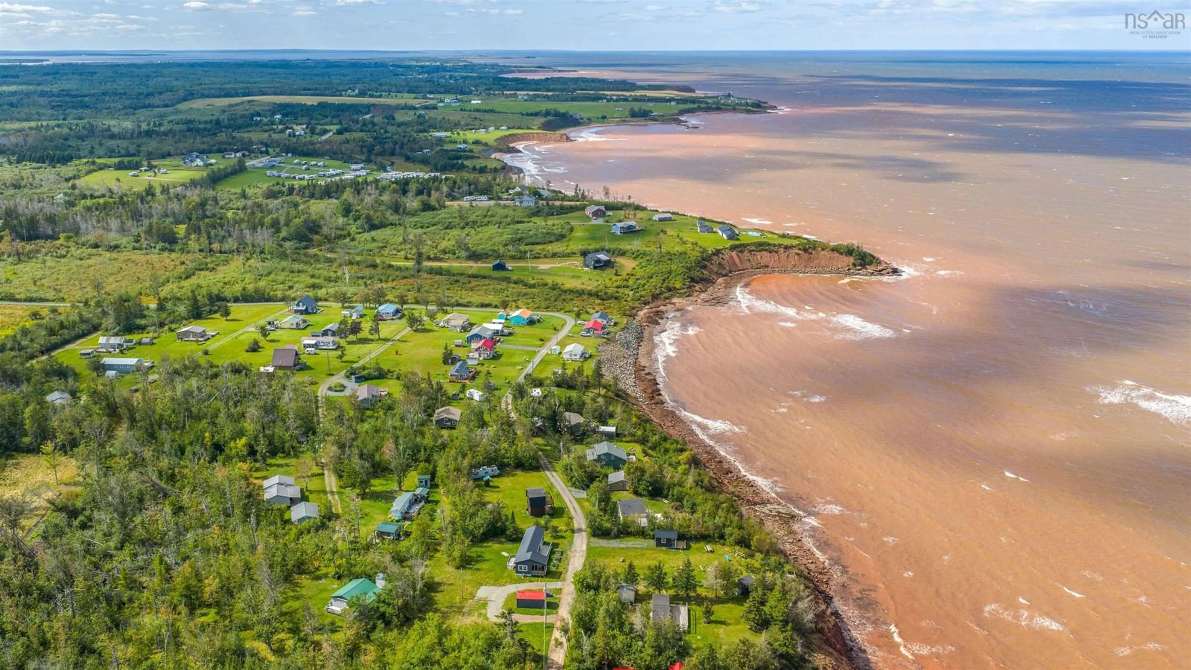 A pic from outside/outdoor area/front of a property/back of a property/a pic from drone, water/lake/river/ocean view for 86 Red Cliff Dr, Seafoam Nova Scotia B0K 1N0