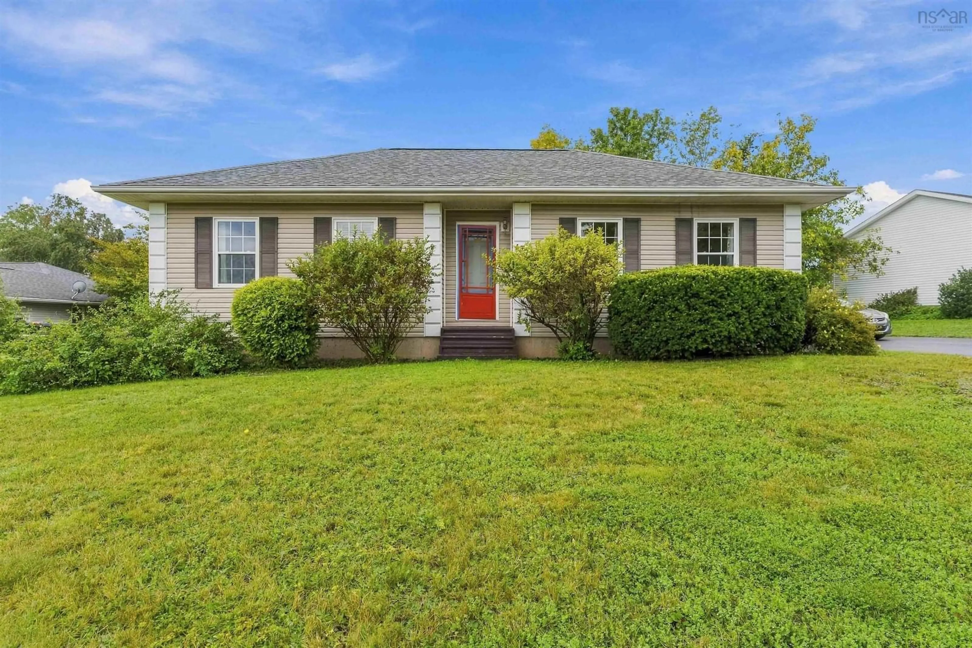 Home with vinyl exterior material, street for 155 Eagle Creek Rd, North Kentville Nova Scotia B4N 5J4