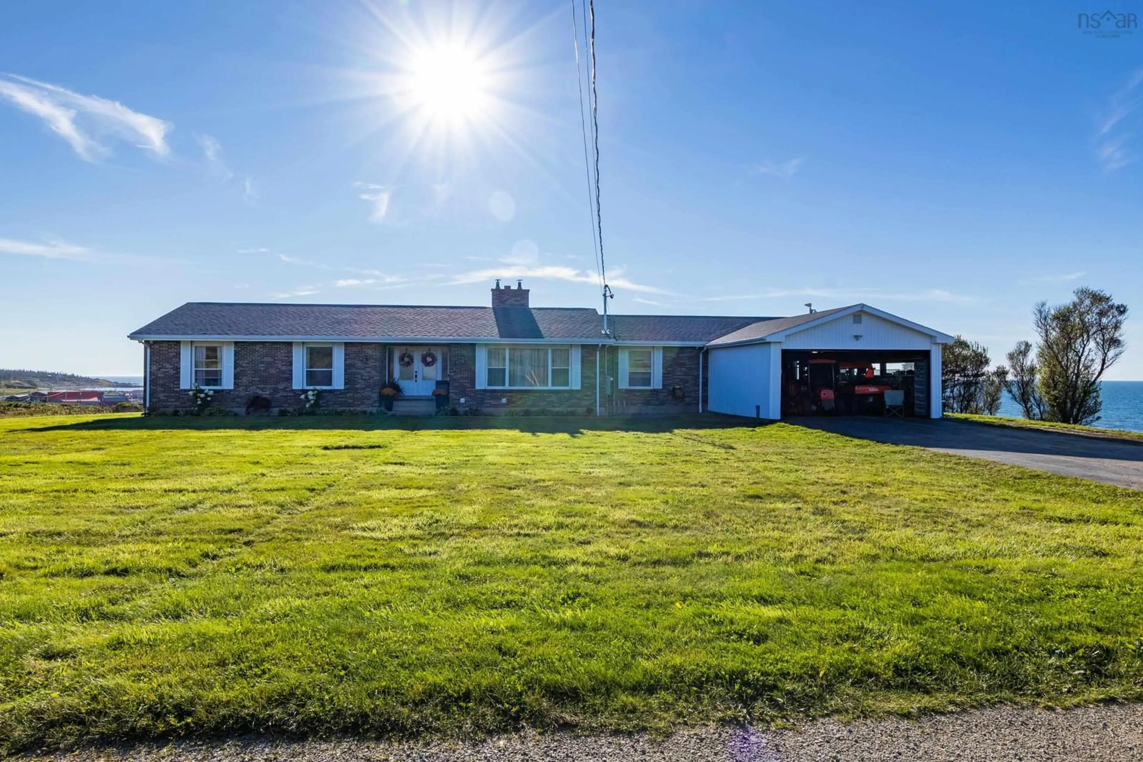 A pic from outside/outdoor area/front of a property/back of a property/a pic from drone, building for 653 Ross Durkee Rd, Sandford Nova Scotia B5A 5K8
